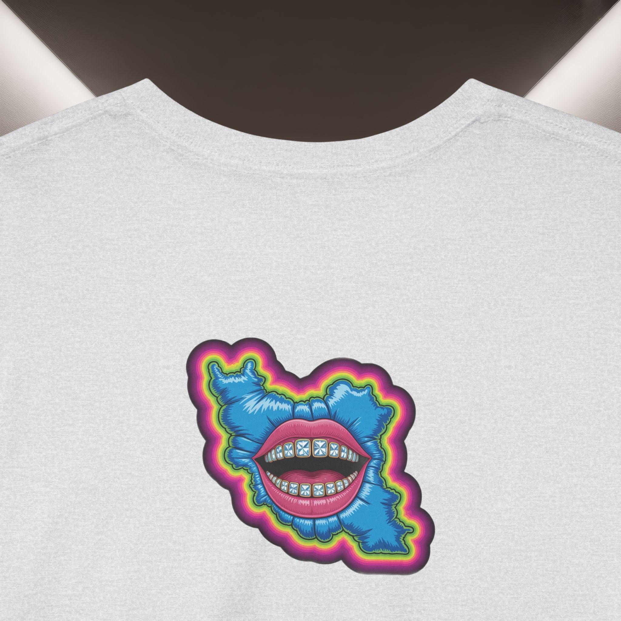 Neon Skull in Iran's map shape T-Shirt — Premium Quality