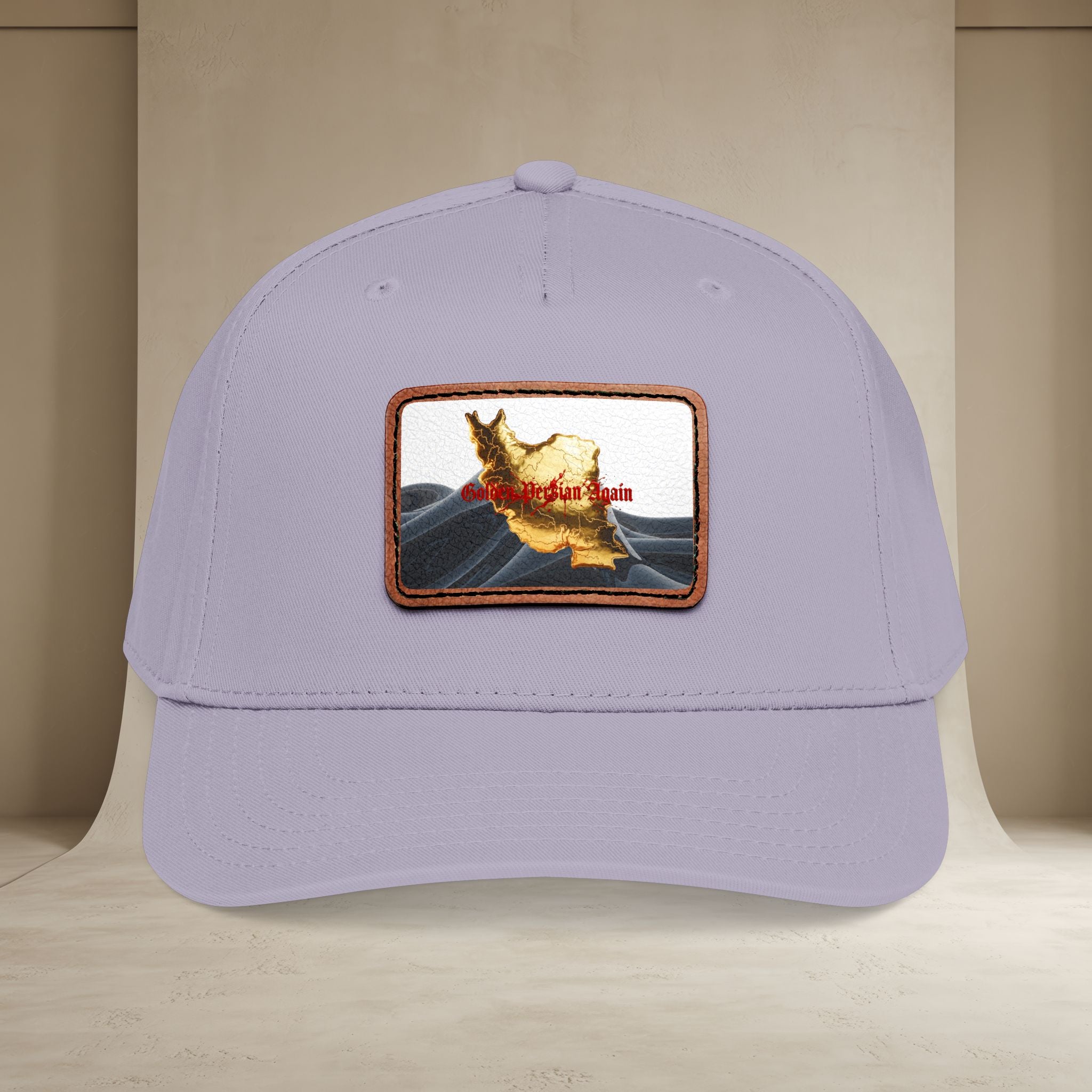Golden Persian again Map Baseball Cap, Unisex