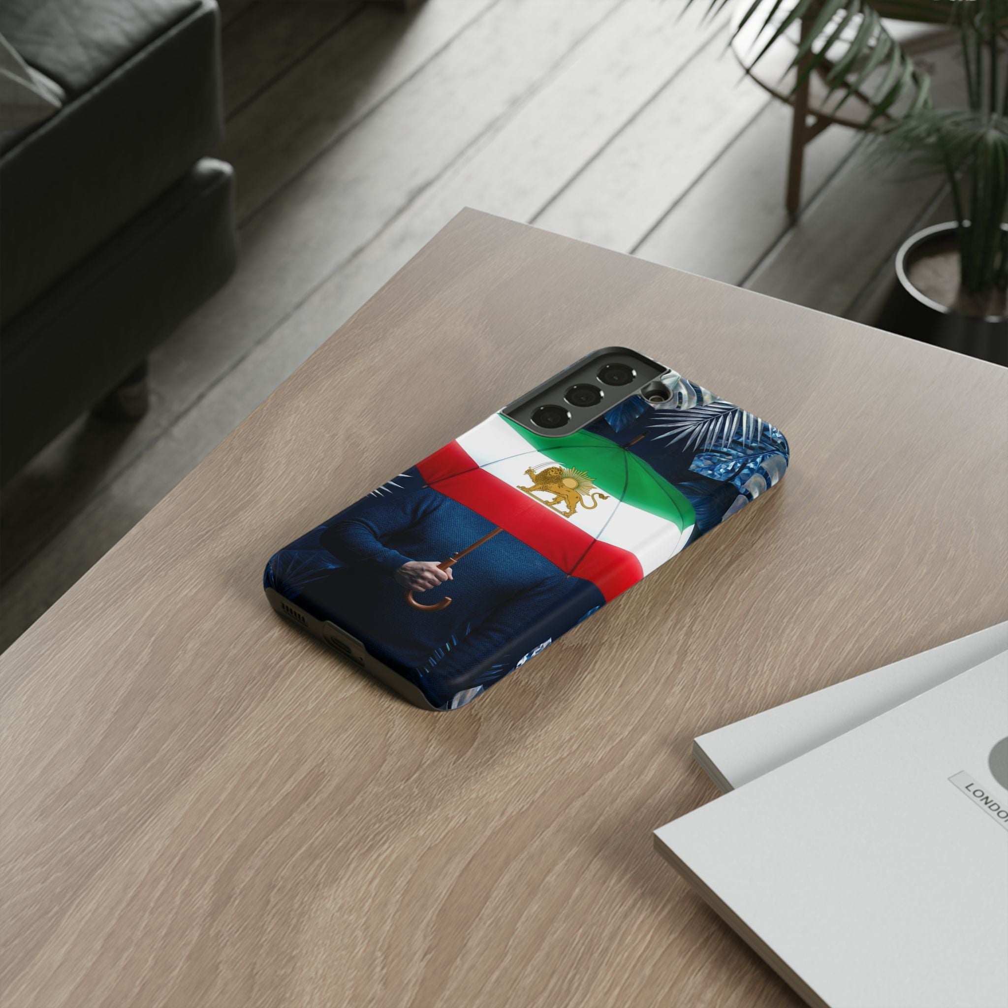 Iran Flag umbrella design phone Case