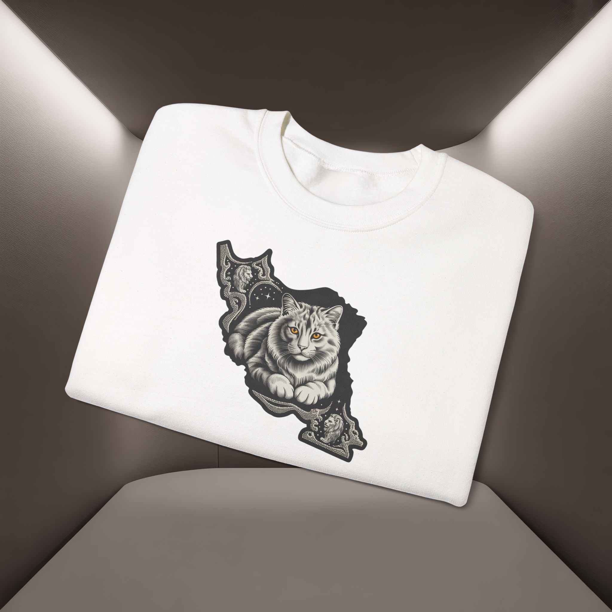 Persian Cat in a Persian Map design- unisex sweatshirt- Premium quality