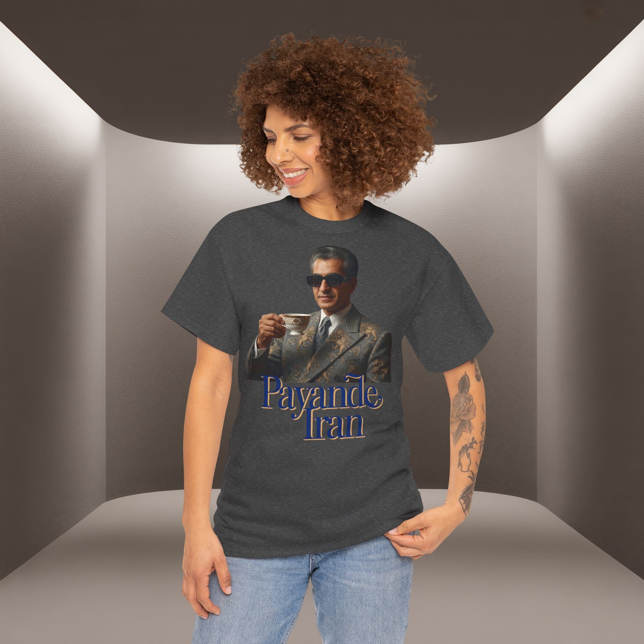 T-Shirt — "Payande Iran" Retro Style Tehran Nostalgia Tee