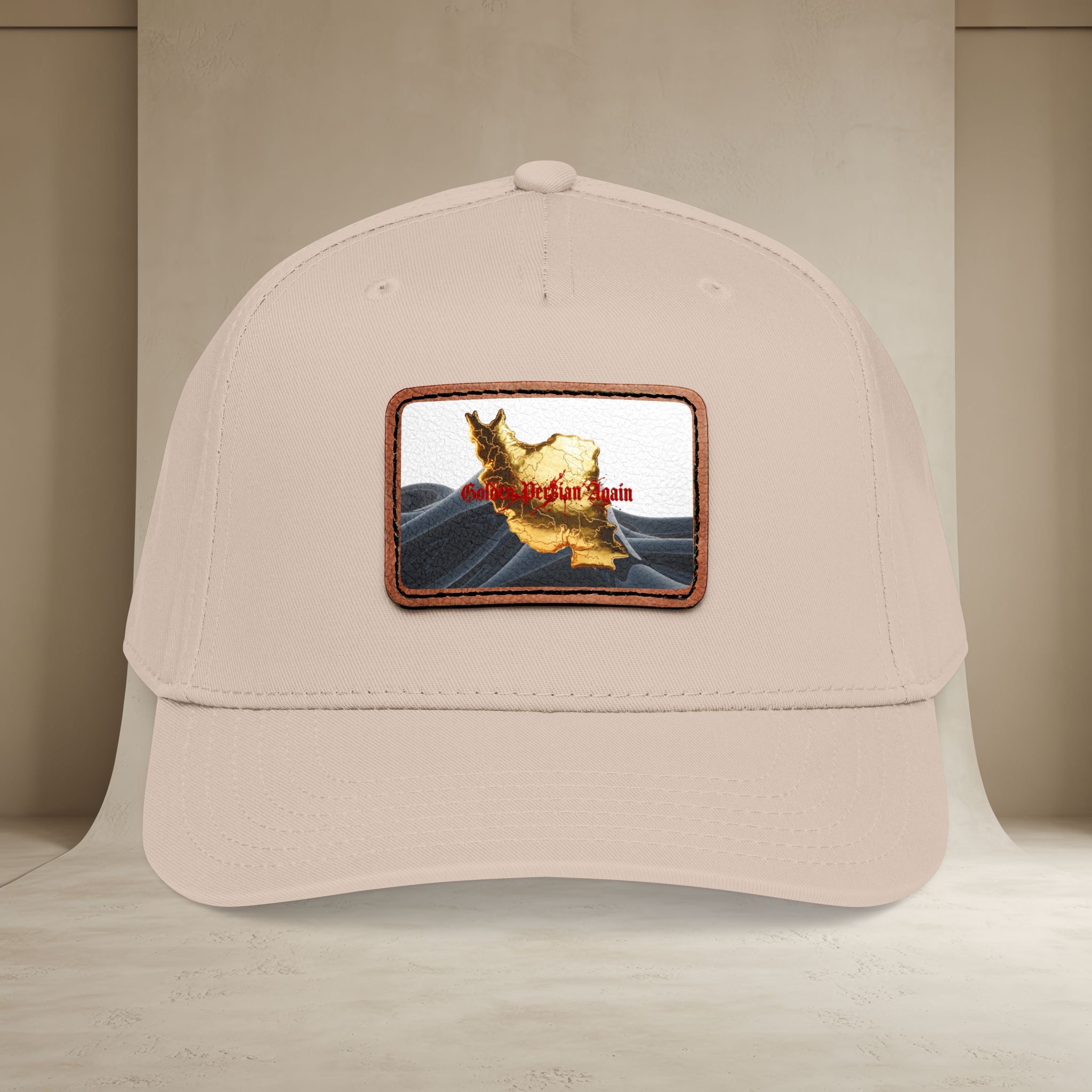 Golden Persian again Map Baseball Cap, Unisex