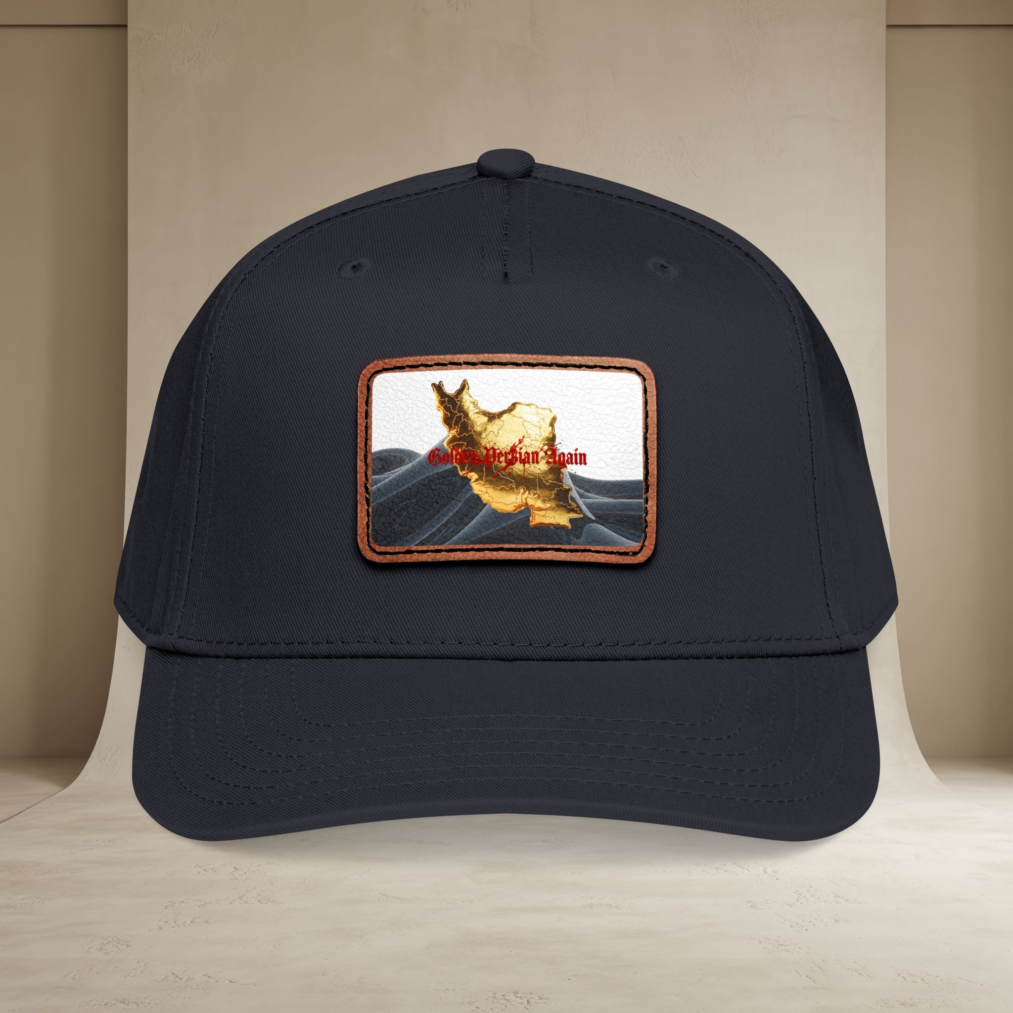 Golden Persian again Map Baseball Cap, Unisex