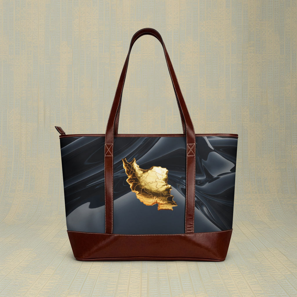Golden Map Handbag
