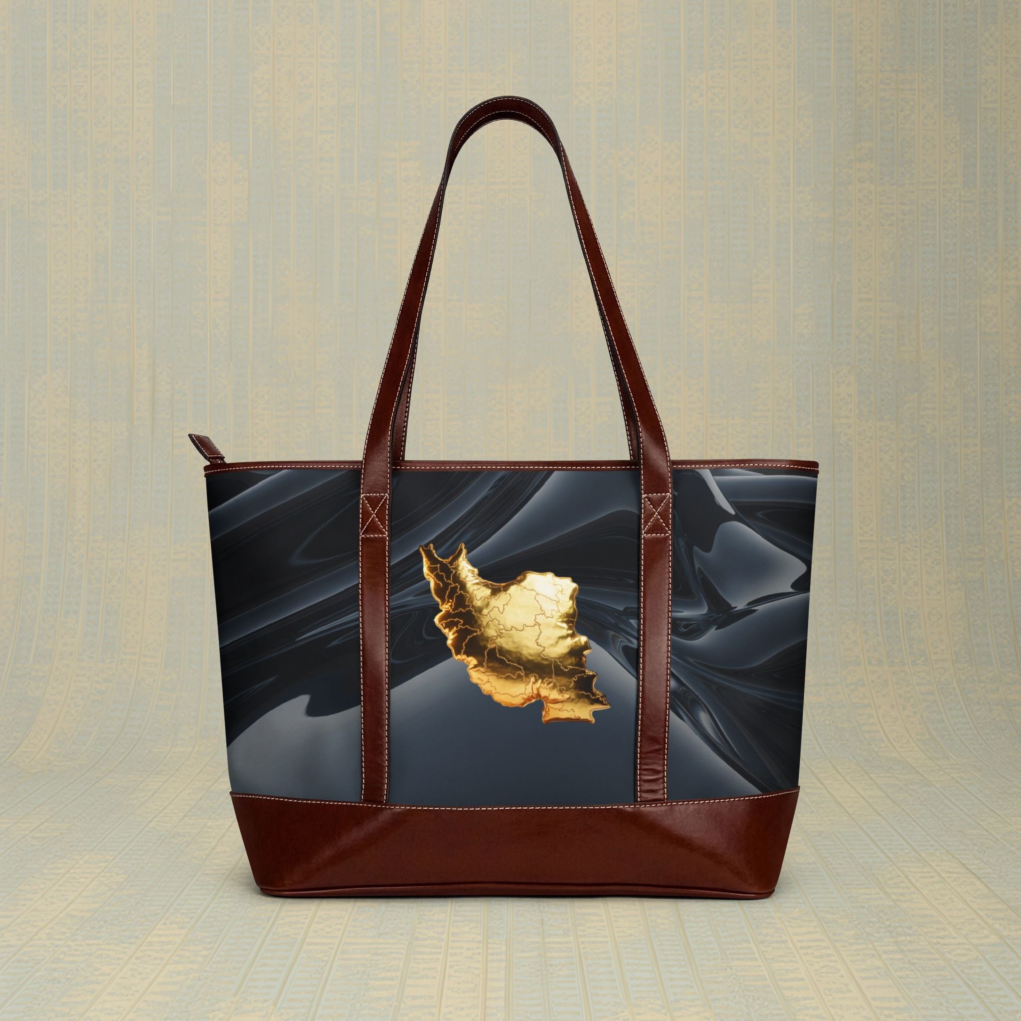 Golden Map Handbag