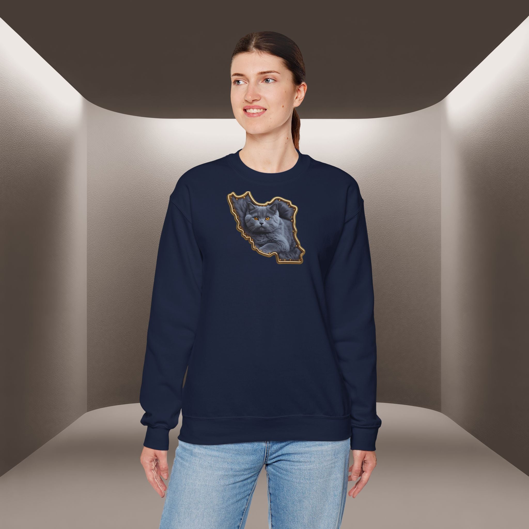 Persian cat & Persian Map Graphic Design Unisex Sweatshirt — Premium quality