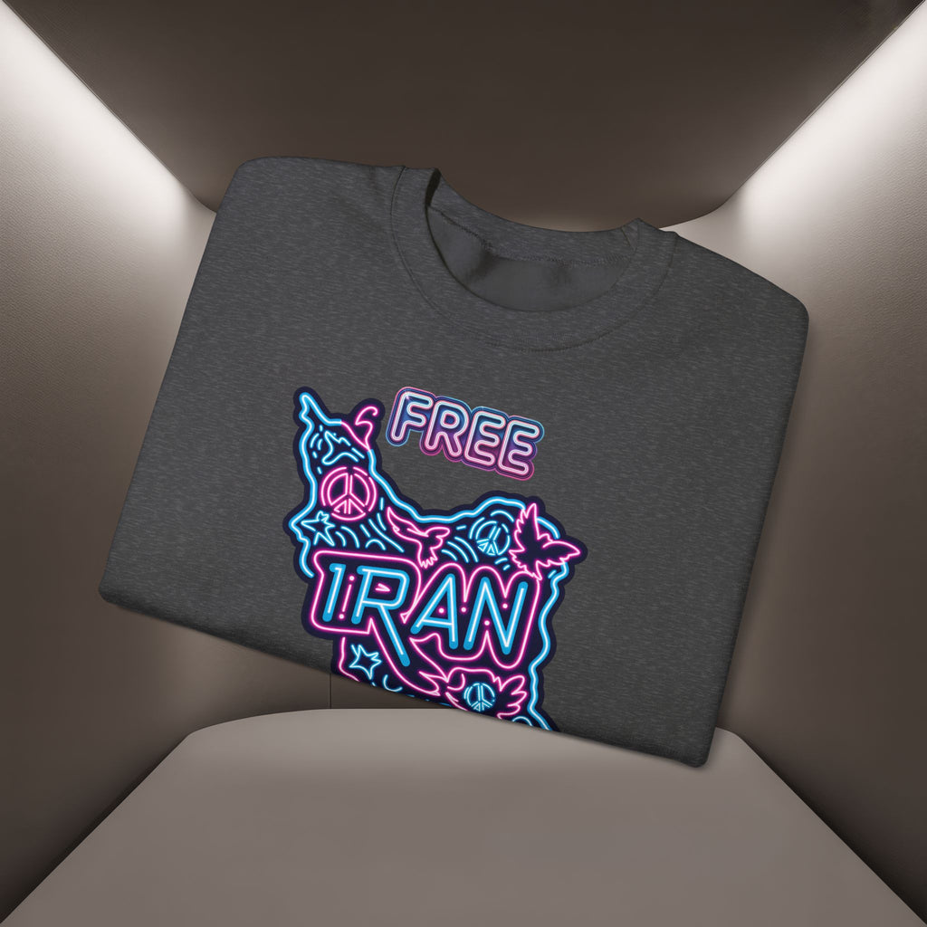Free Iran Sweatshirt – Neon design, Premium Quality