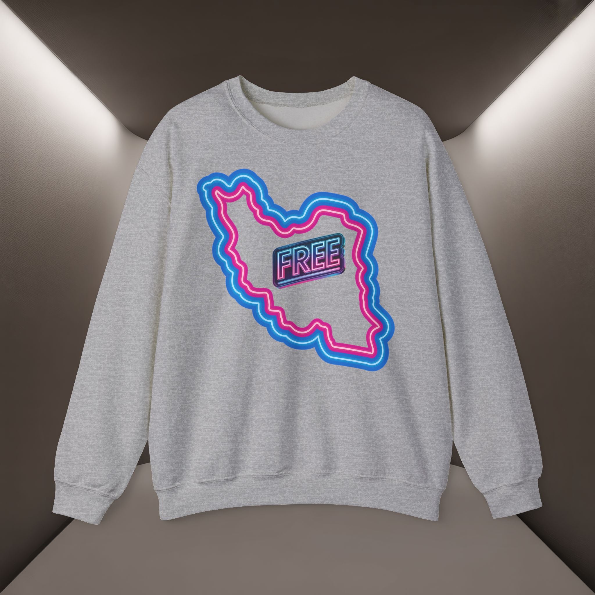 Free Iran Sweatshirt — Neon design - Premium Quality