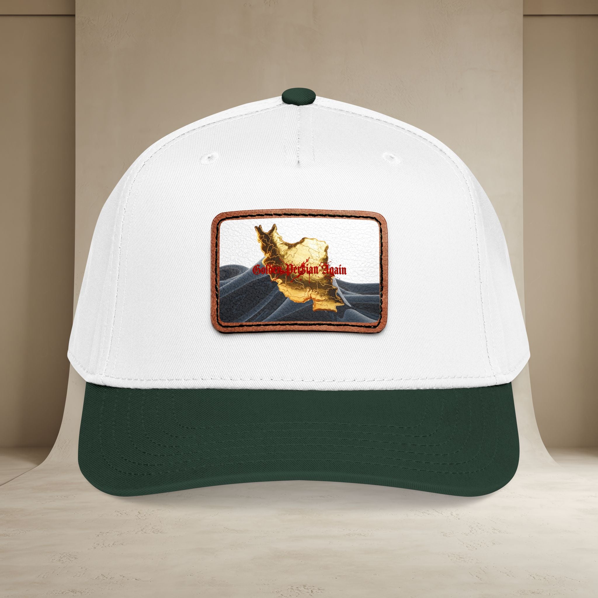 Golden Persian again Map Baseball Cap, Unisex