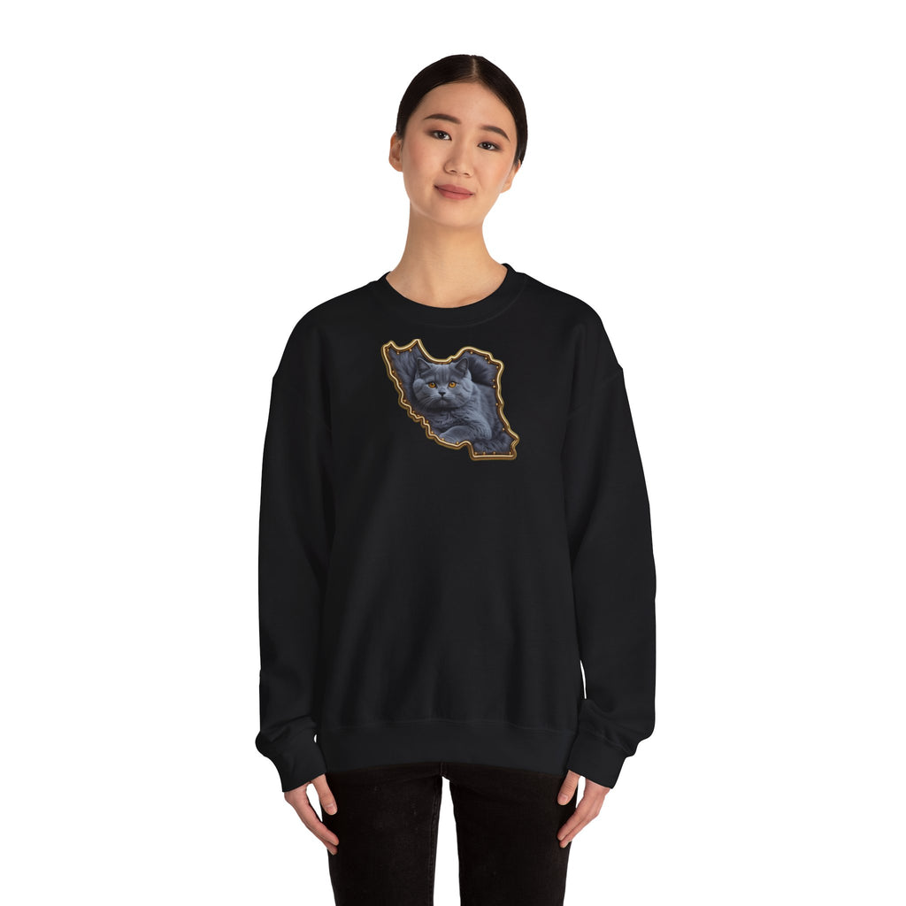 Persian cat & Persian Map Graphic Design Unisex Sweatshirt — Premium quality
