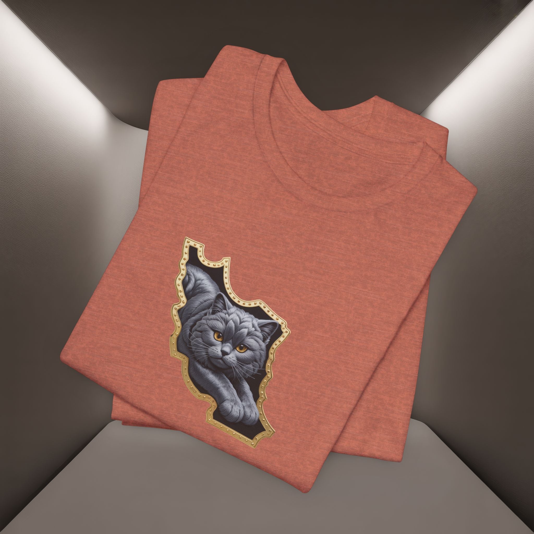 Persian Cat in a Persian Map Graphic design- unisex T-shirt- Premium quality