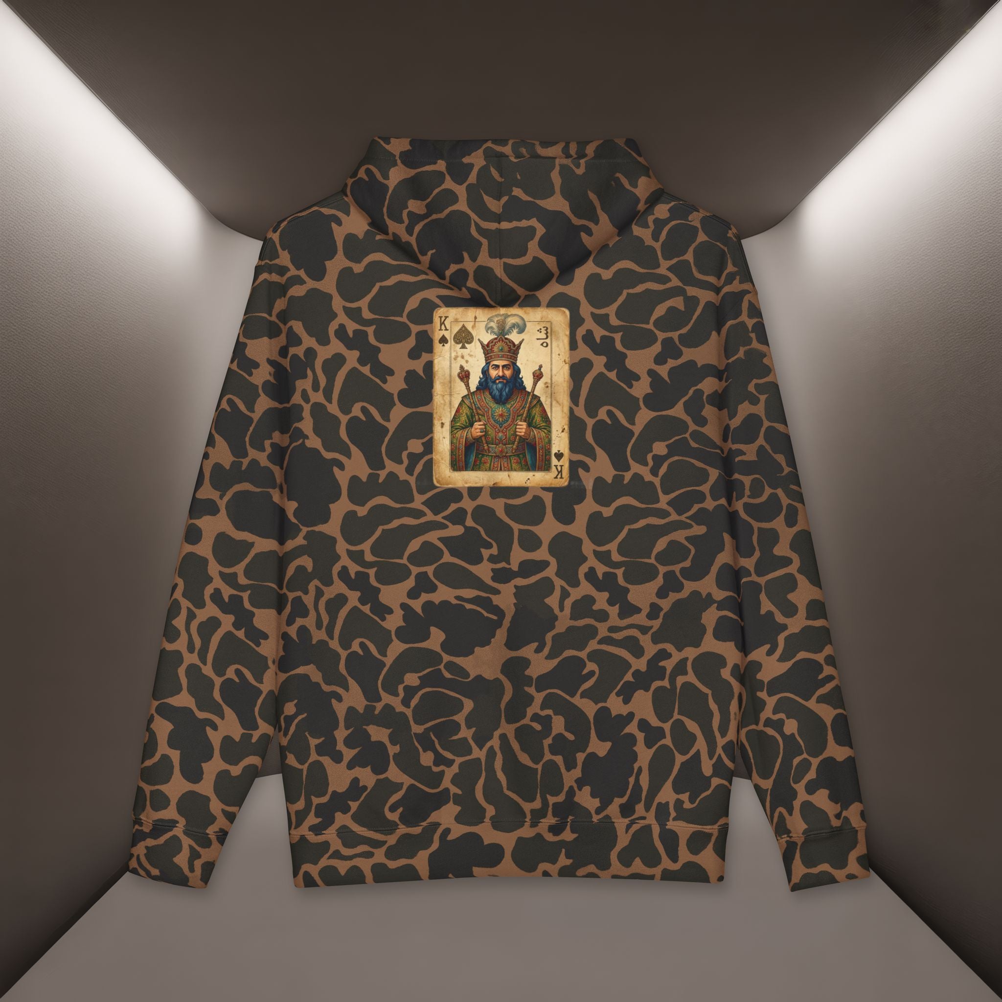 Persian Royal card of Shah on Unisex hoodie