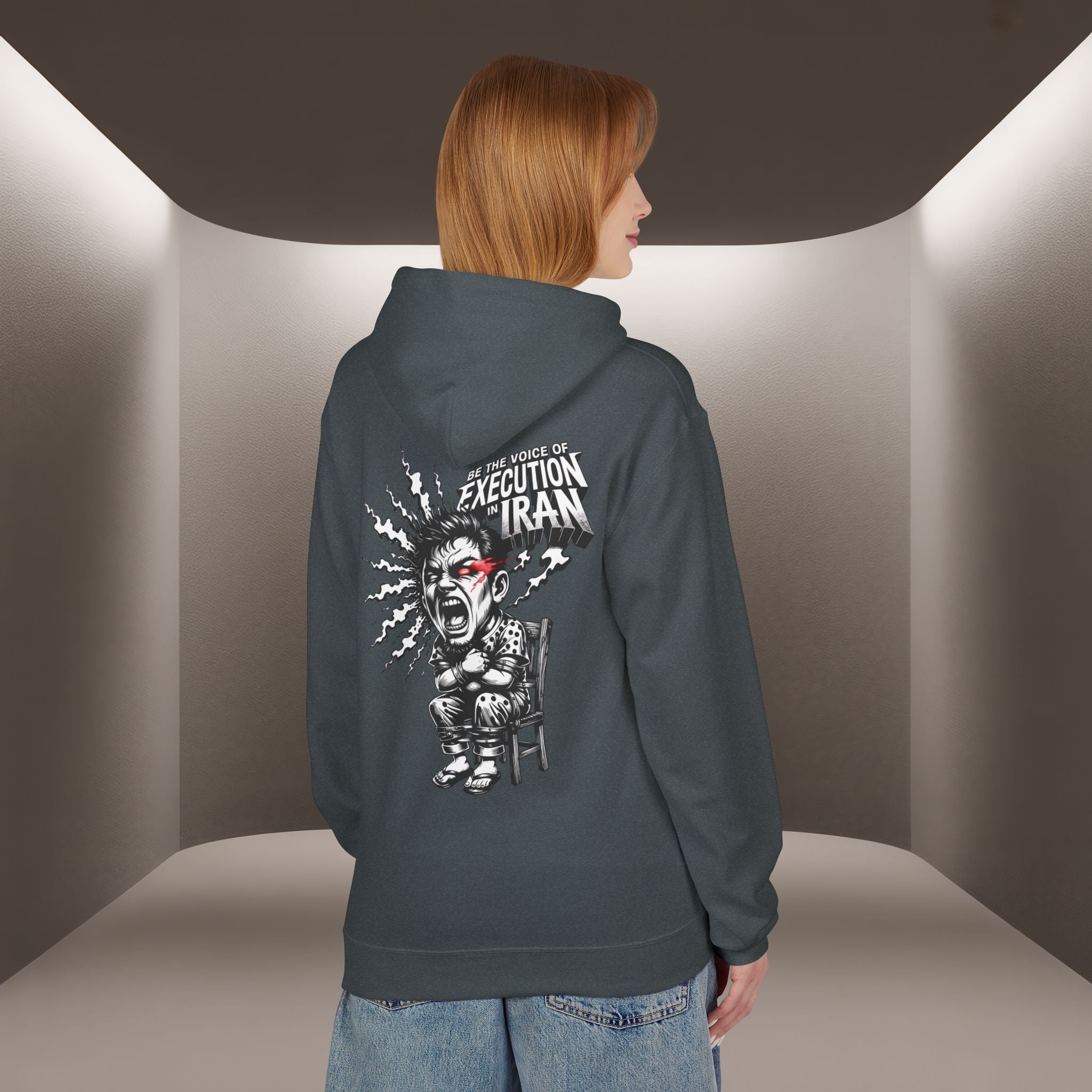 Be the Voice of execution in Iran Hoodie - 47 years Skull Hoodie