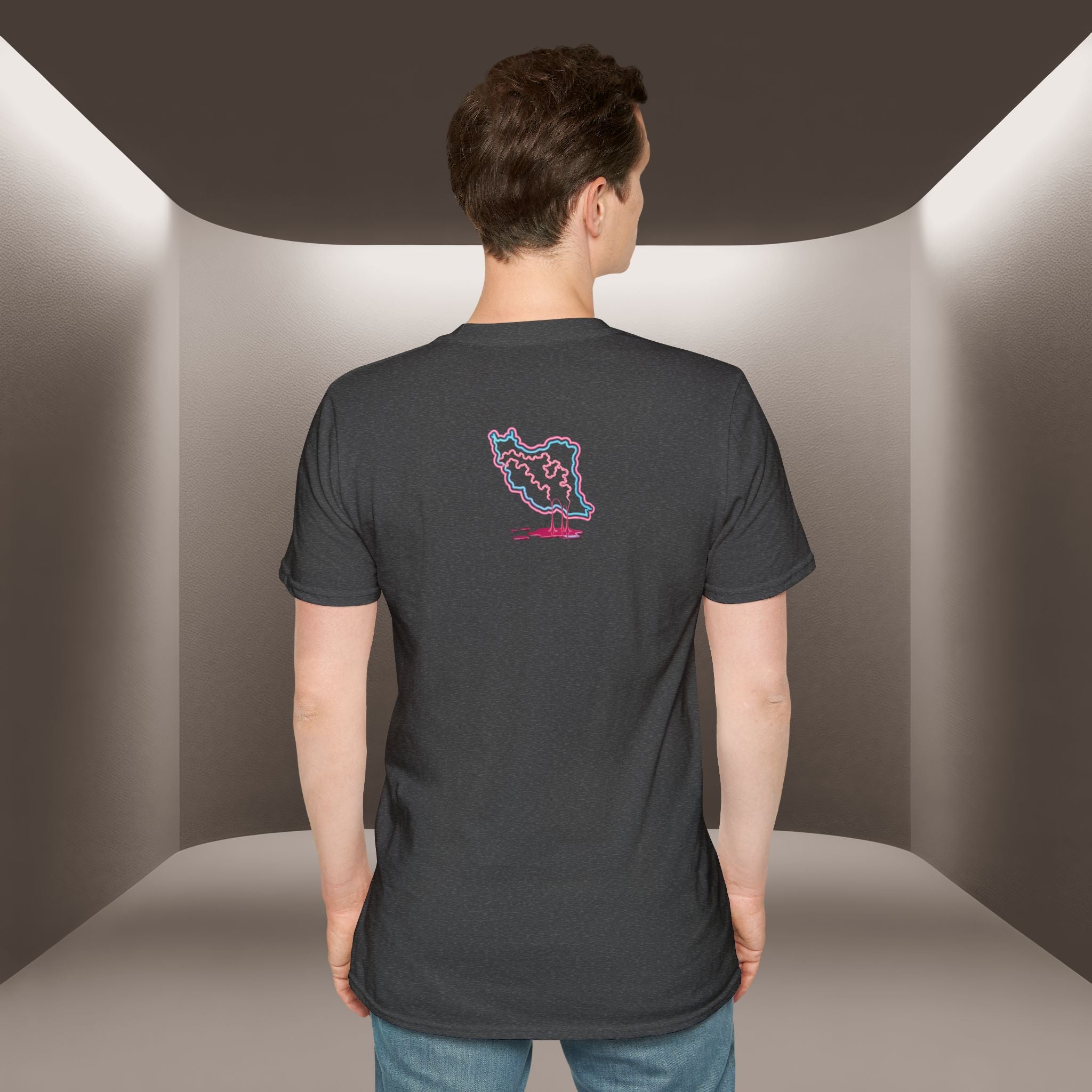 Free Iran T-Shirt — Neon design, Premium Quality