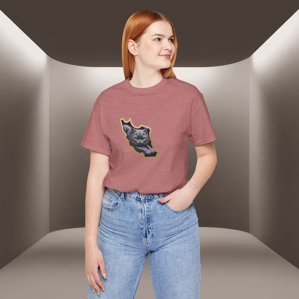 Persian Cat in a Persian Map Graphic design- unisex T-shirt- Premium quality