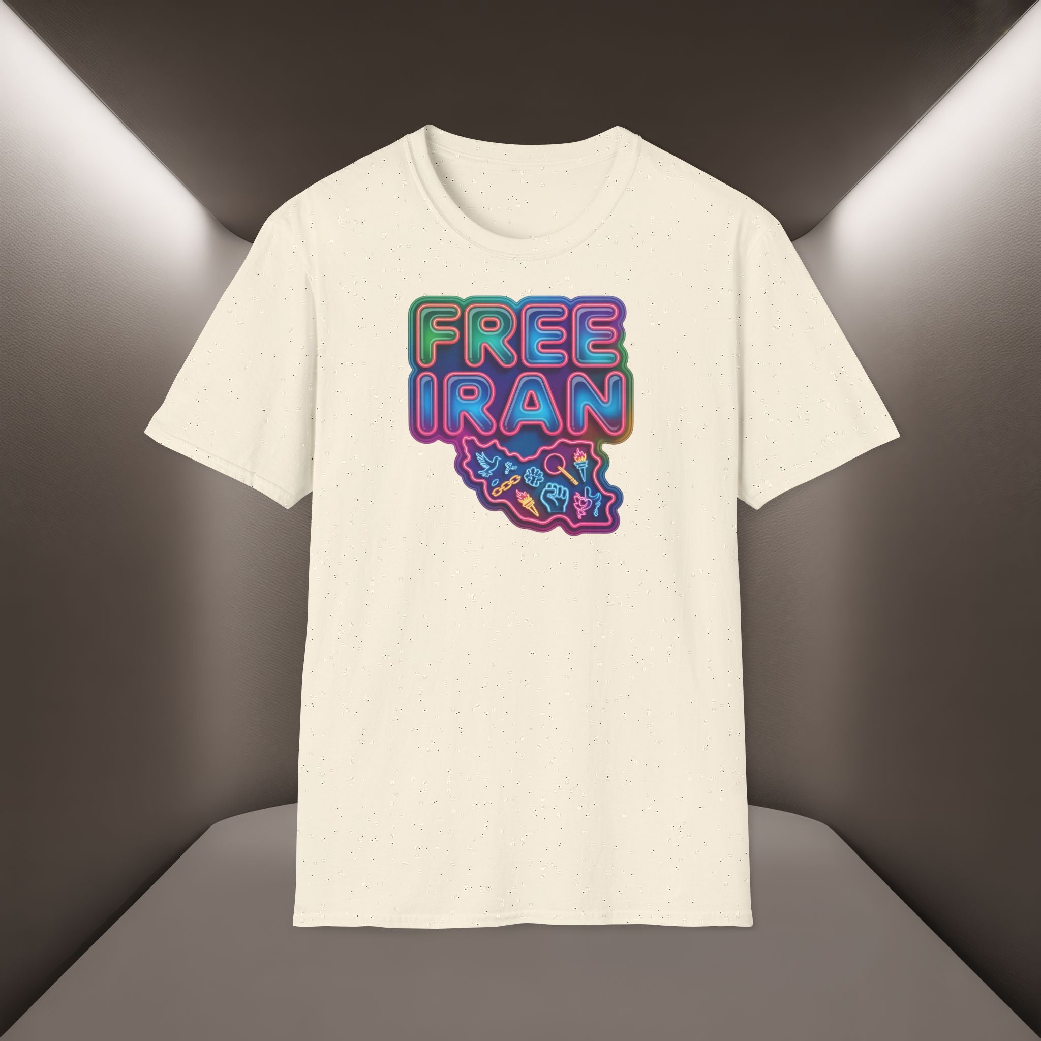Free Iran T-Shirt — Neon Style, Premium Quality