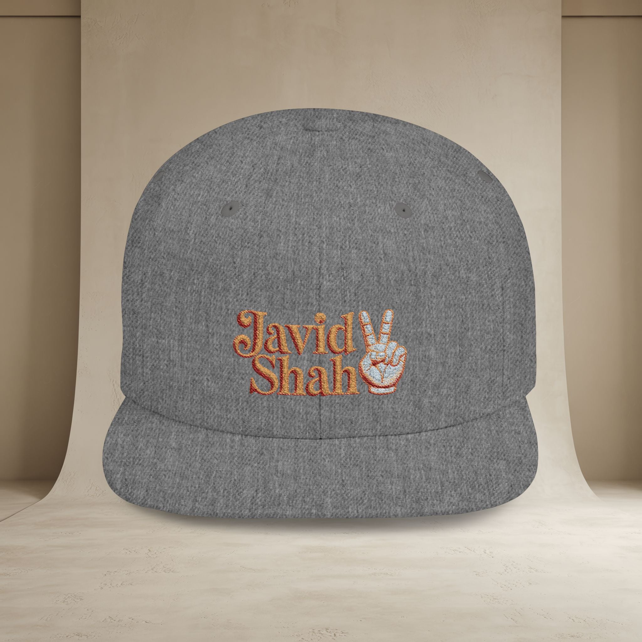 Javid Shah Embroidered Snapback Hat — (GoldoOzi)