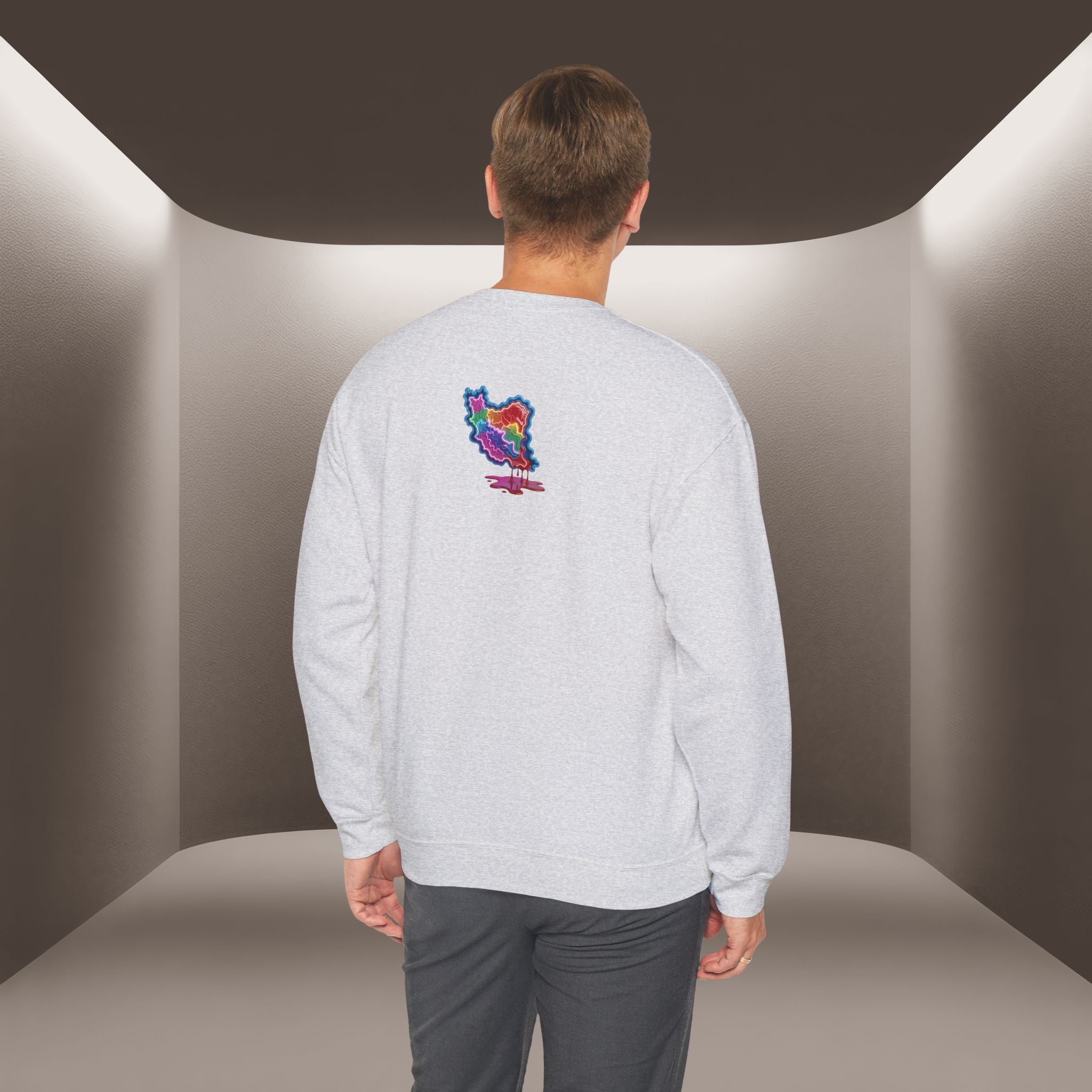 Skull in Iran's map shape Sweatshirt-Unisex, Premium Quality