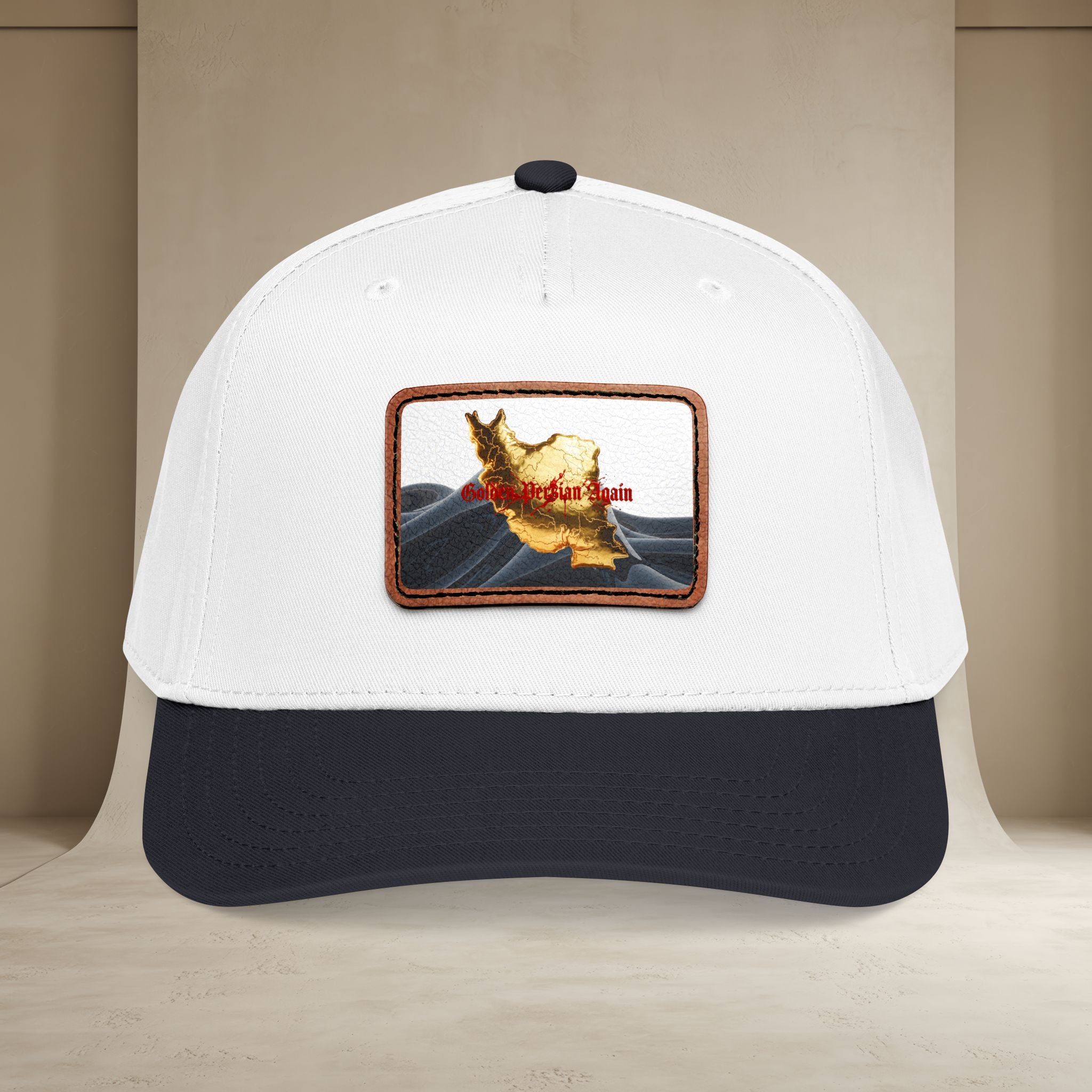 Golden Persian again Map Baseball Cap, Unisex