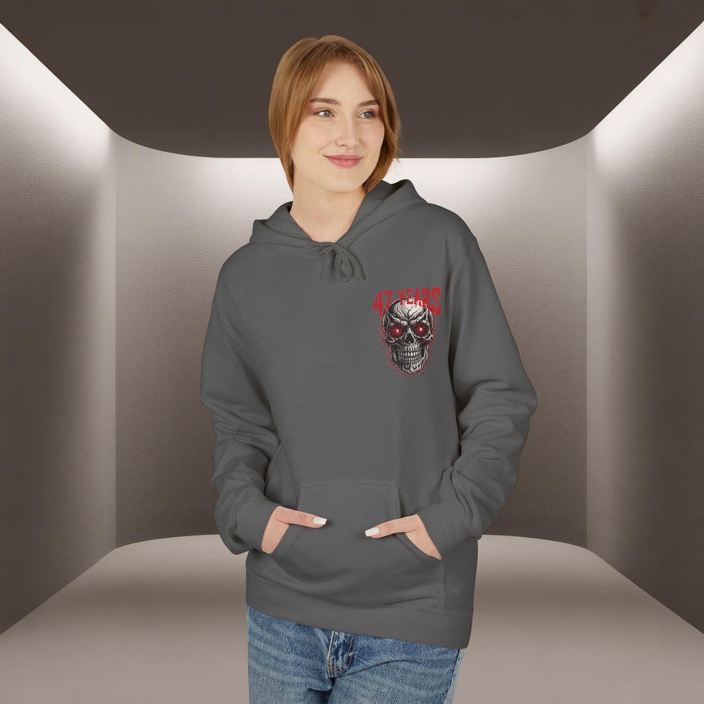 Be the Voice of execution in Iran Hoodie - 47 years Skull Hoodie