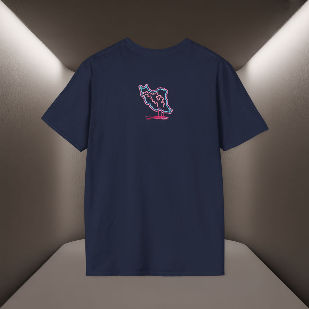 Free Iran T-Shirt — Neon design, Premium Quality