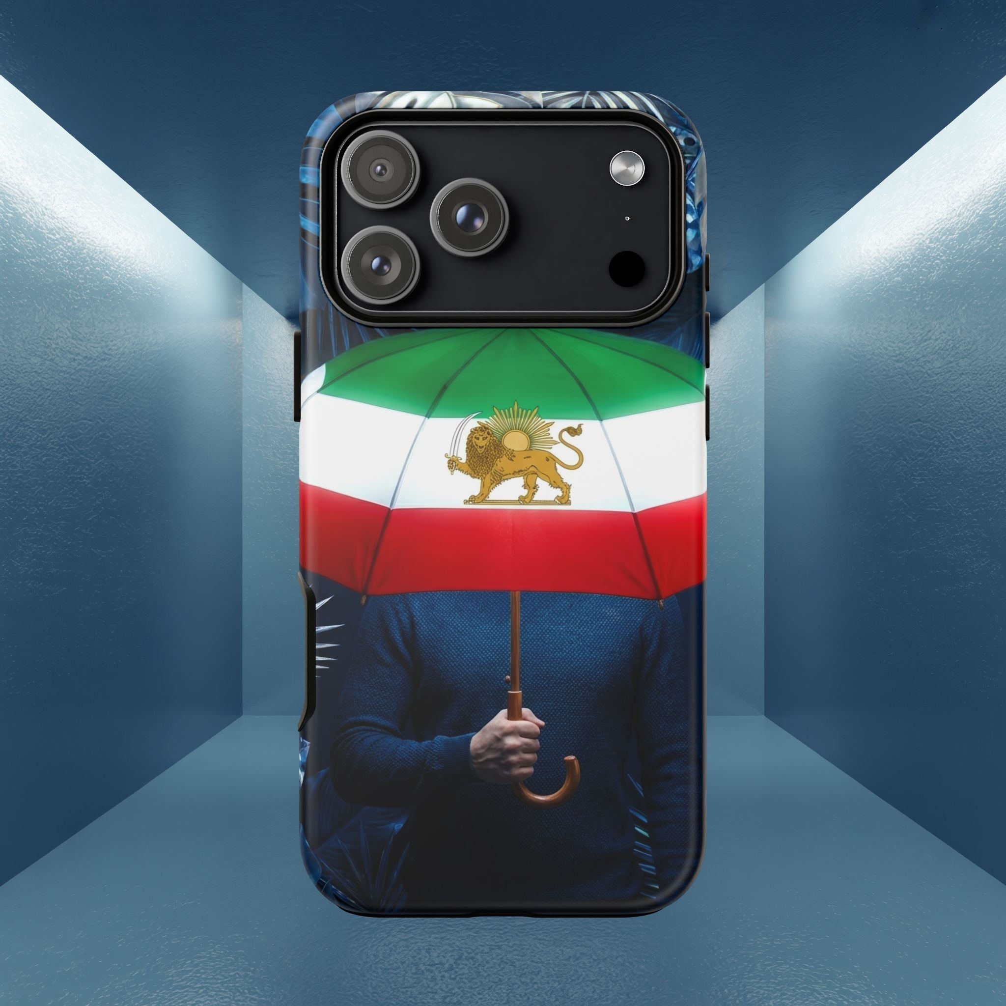 Iran Flag umbrella design phone Case