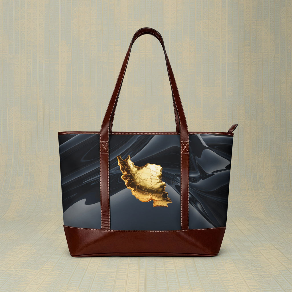 Golden Map Handbag