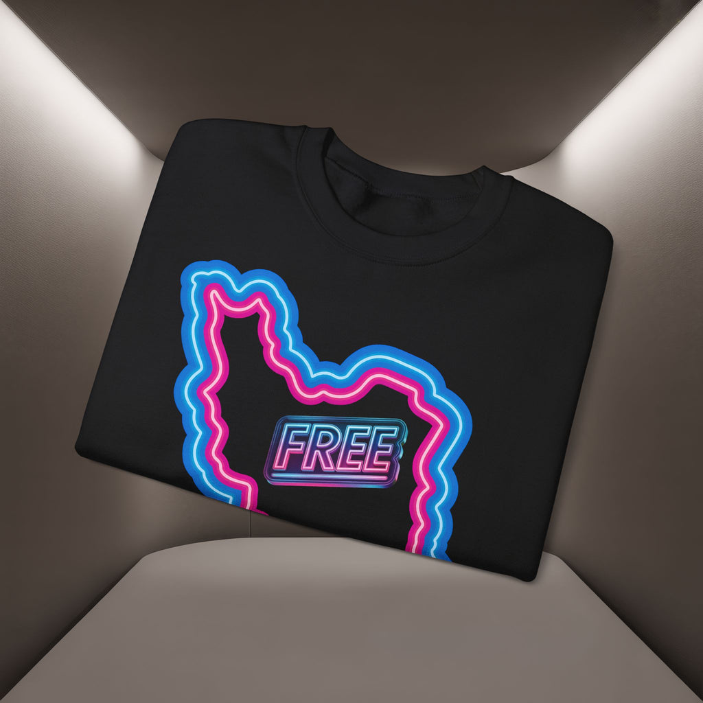 Free Iran Sweatshirt — Neon design - Premium Quality