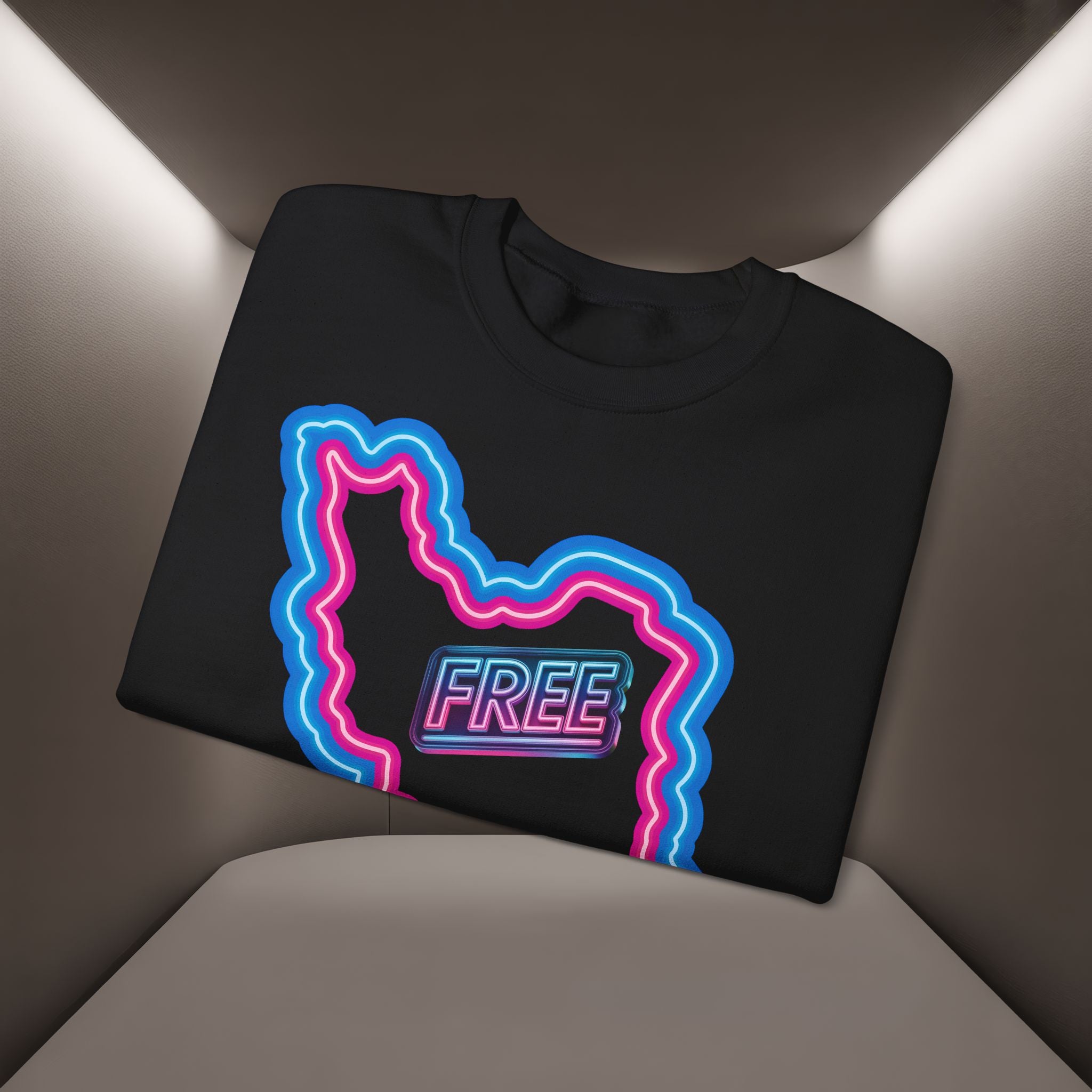 Free Iran Sweatshirt — Neon design - Premium Quality