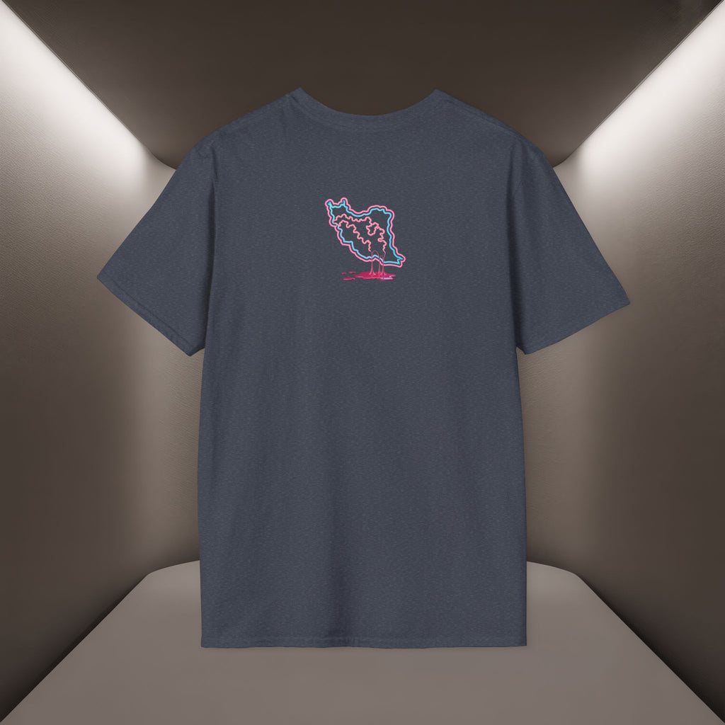 Free Iran T-Shirt — Neon design, Premium Quality