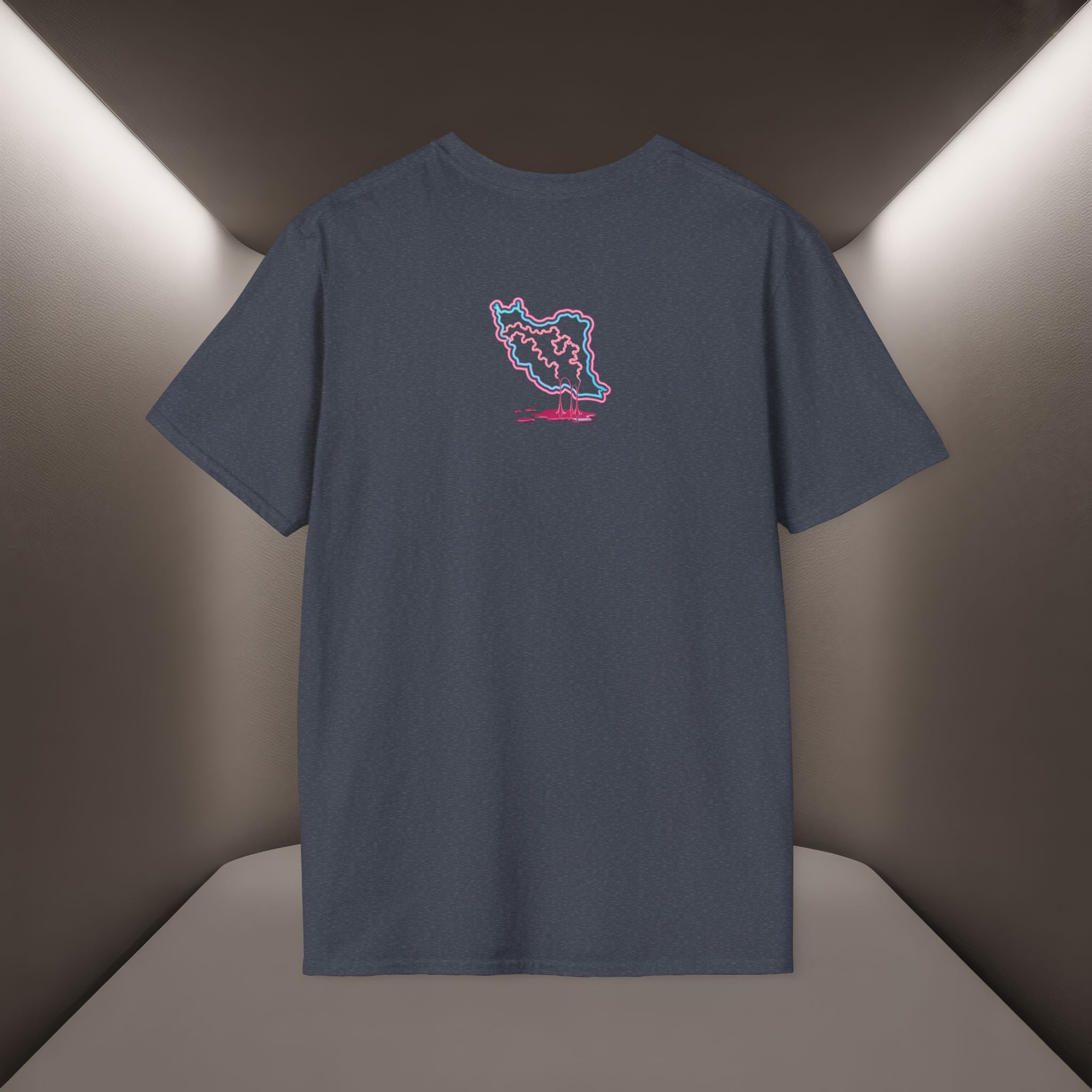 Free Iran T-Shirt — Neon design, Premium Quality