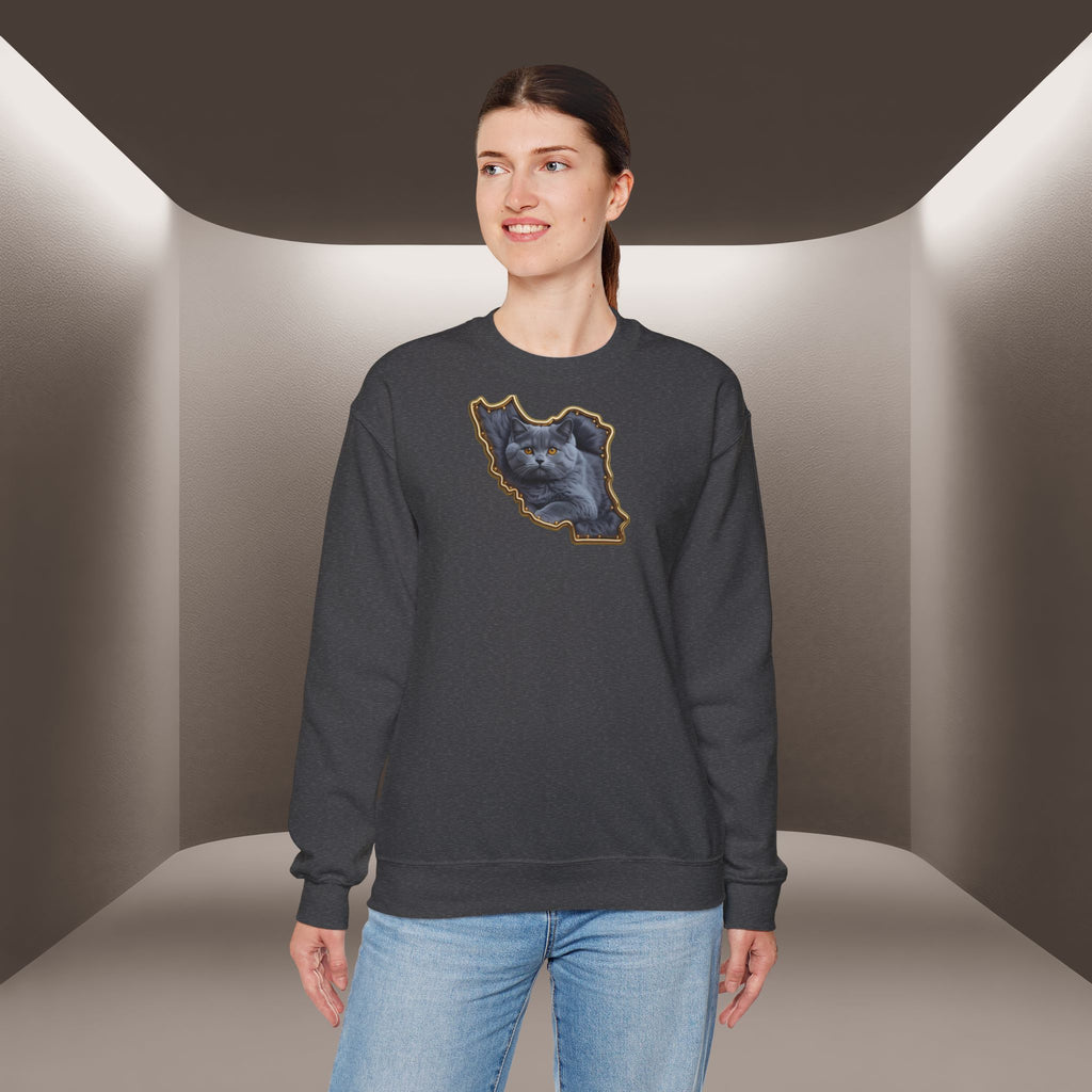 Persian cat & Persian Map Graphic Design Unisex Sweatshirt — Premium quality