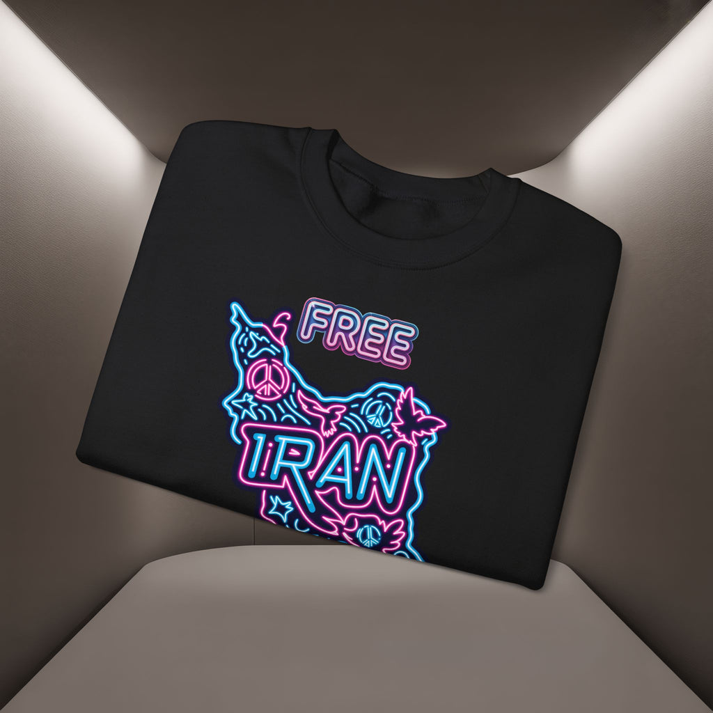 Free Iran Sweatshirt – Neon design, Premium Quality