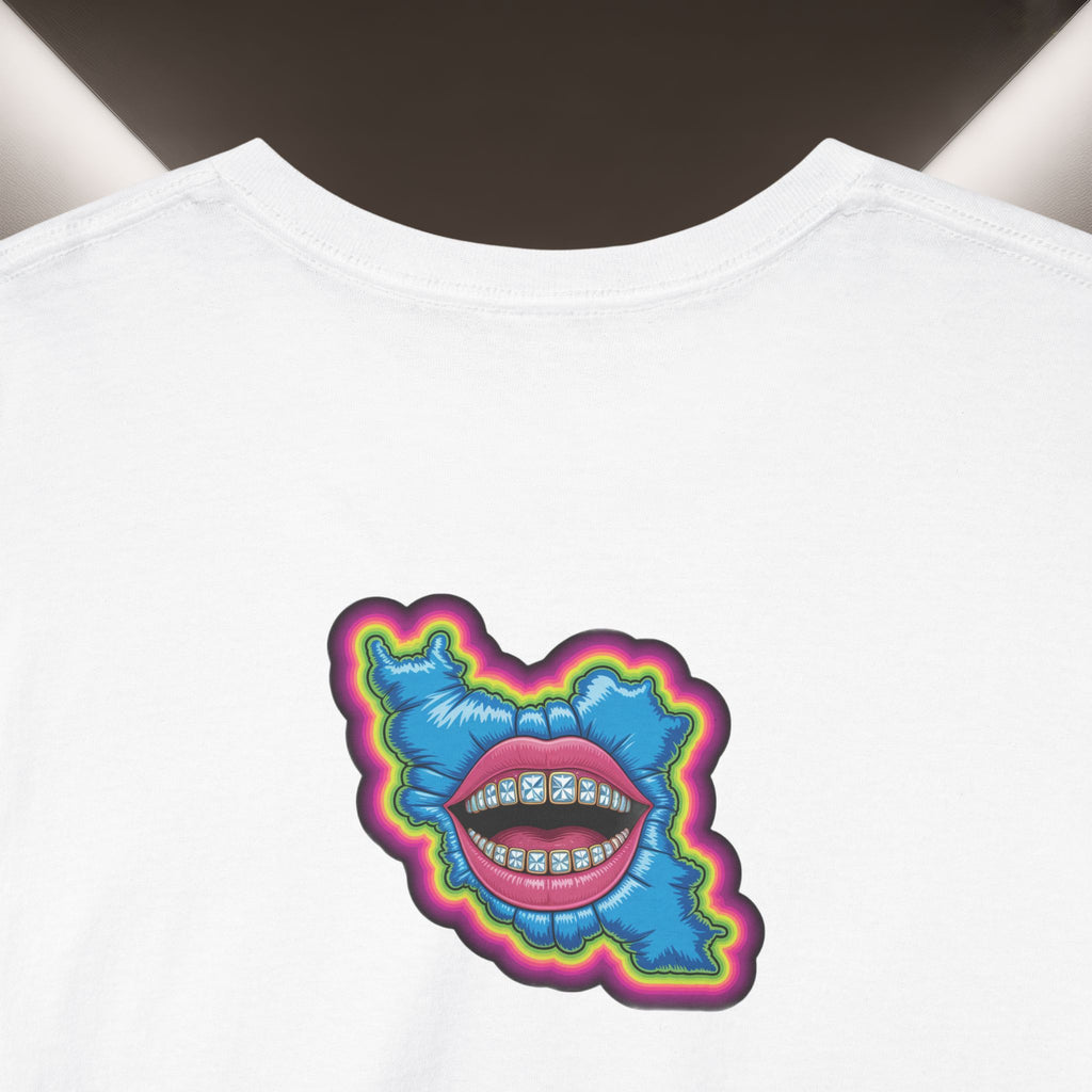Neon Skull in Iran's map shape T-Shirt — Premium Quality