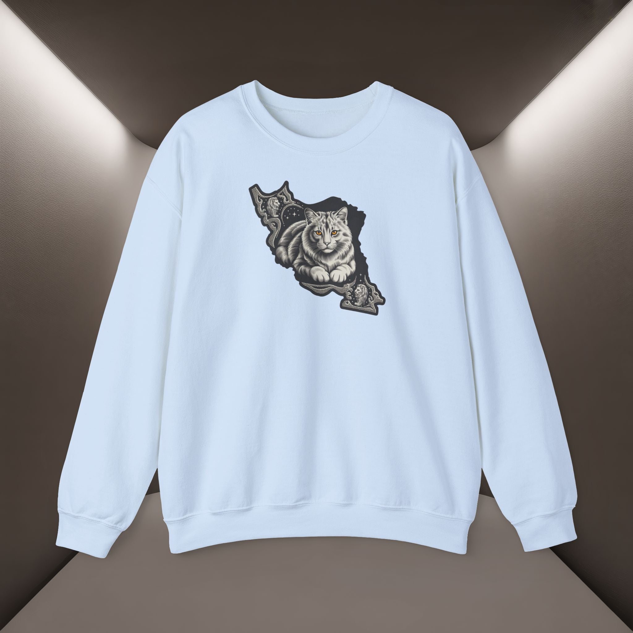 Persian Cat in a Persian Map design- unisex sweatshirt- Premium quality