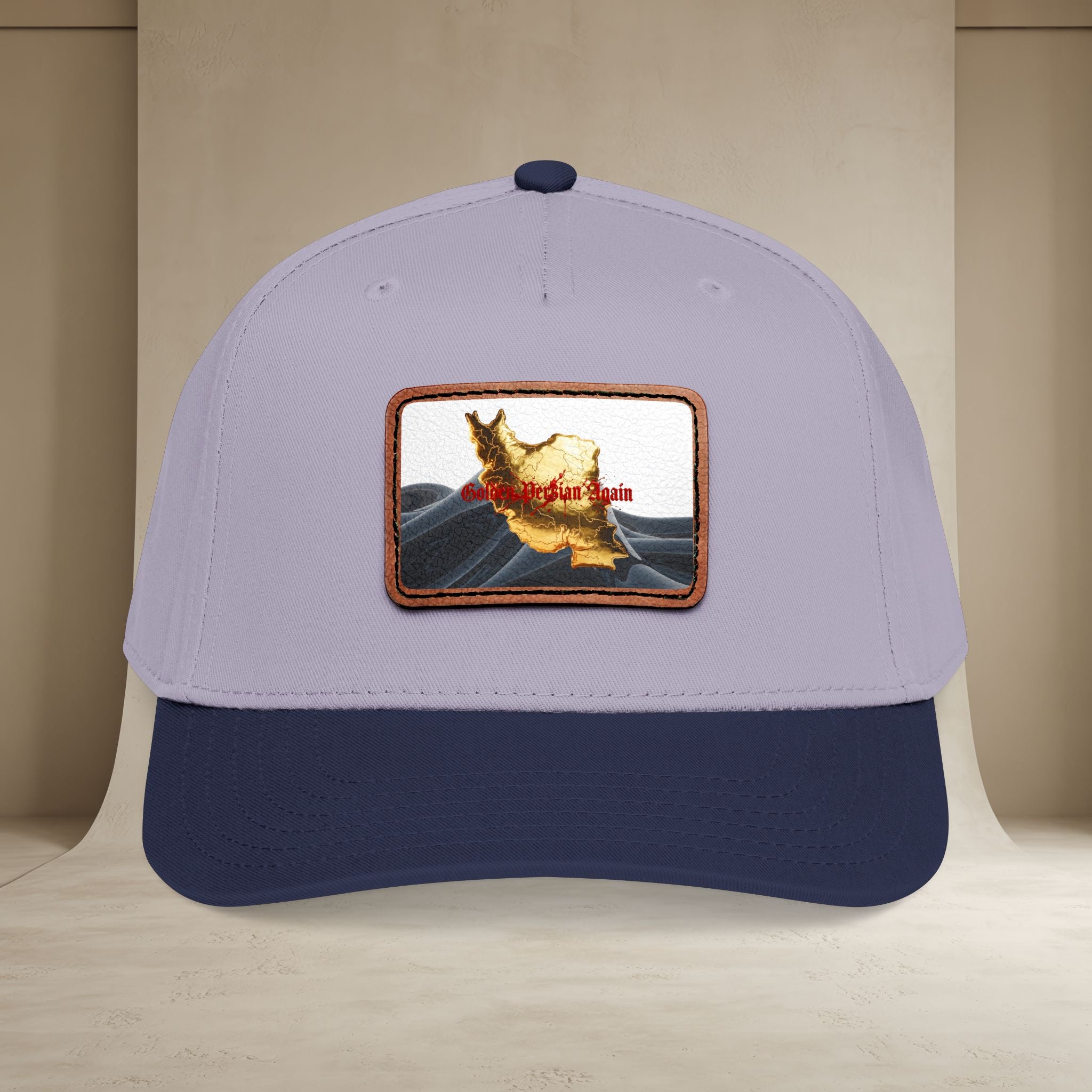Golden Persian again Map Baseball Cap, Unisex