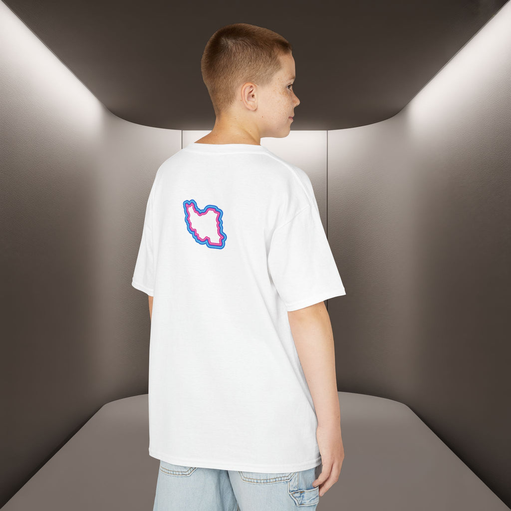 Kids Golden Iran's map Unisex Kids T-Shirt- Premium Quality