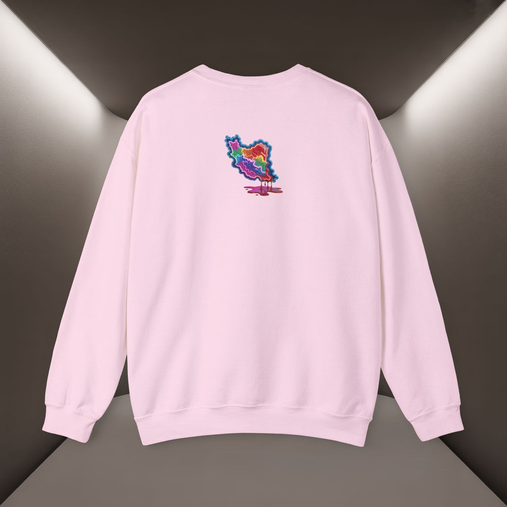 Skull in Iran's map shape Sweatshirt-Unisex, Premium Quality