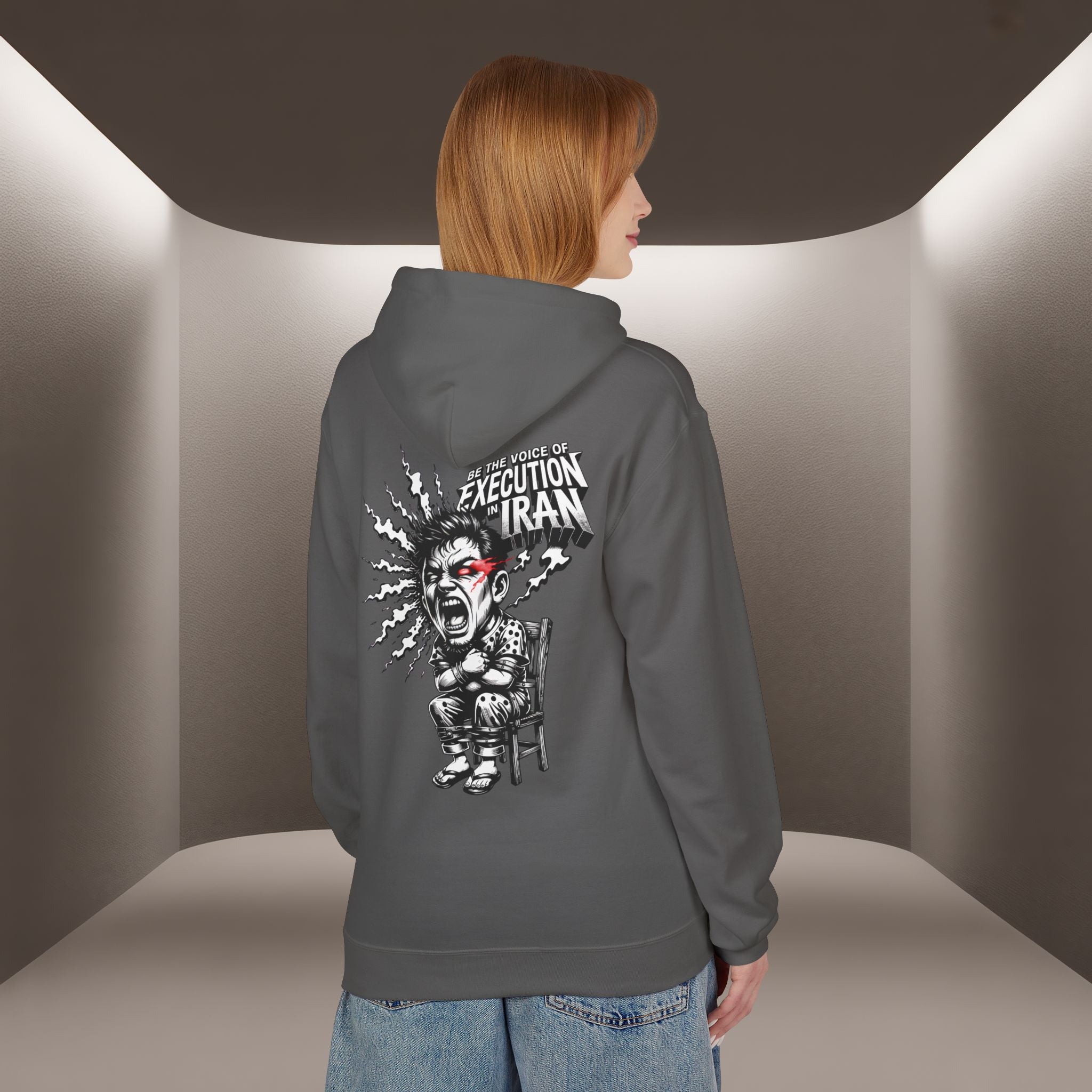 Be the Voice of execution in Iran Hoodie - 47 years Skull Hoodie