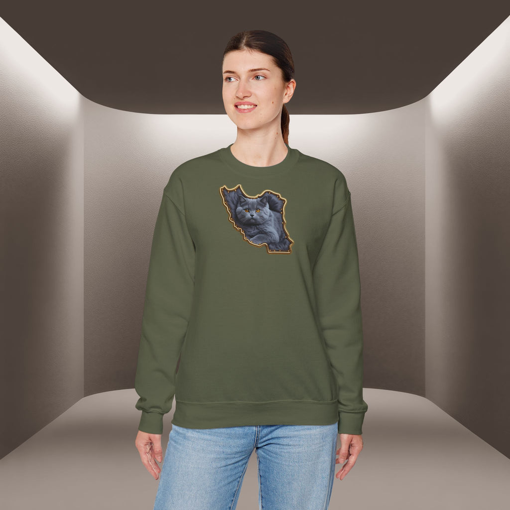 Persian cat & Persian Map Graphic Design Unisex Sweatshirt — Premium quality