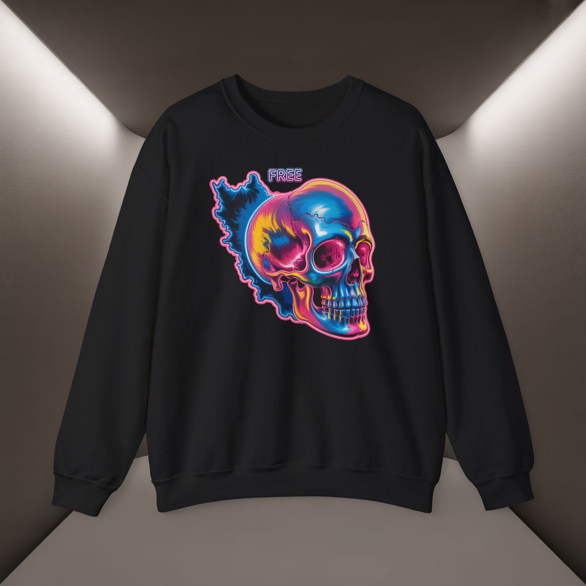 Skull in Iran's map shape Sweatshirt-Unisex, Premium Quality