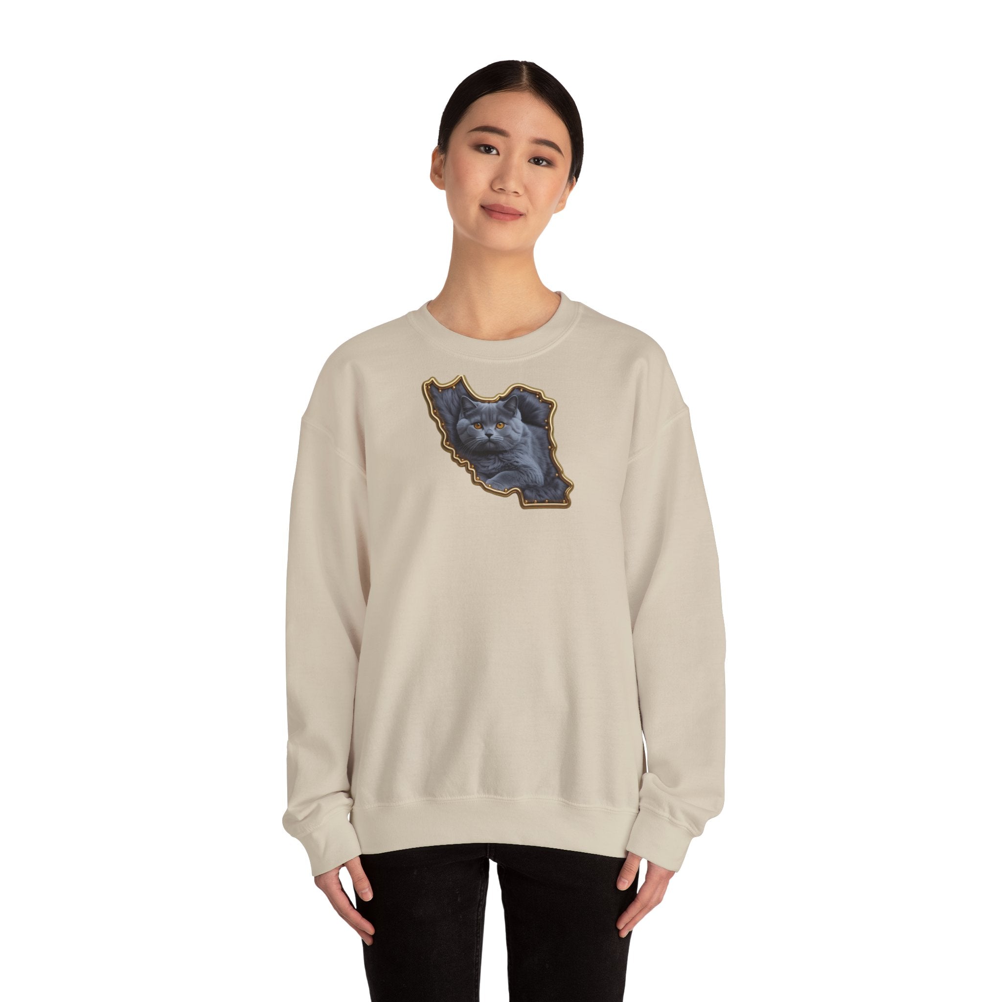 Persian cat & Persian Map Graphic Design Unisex Sweatshirt — Premium quality