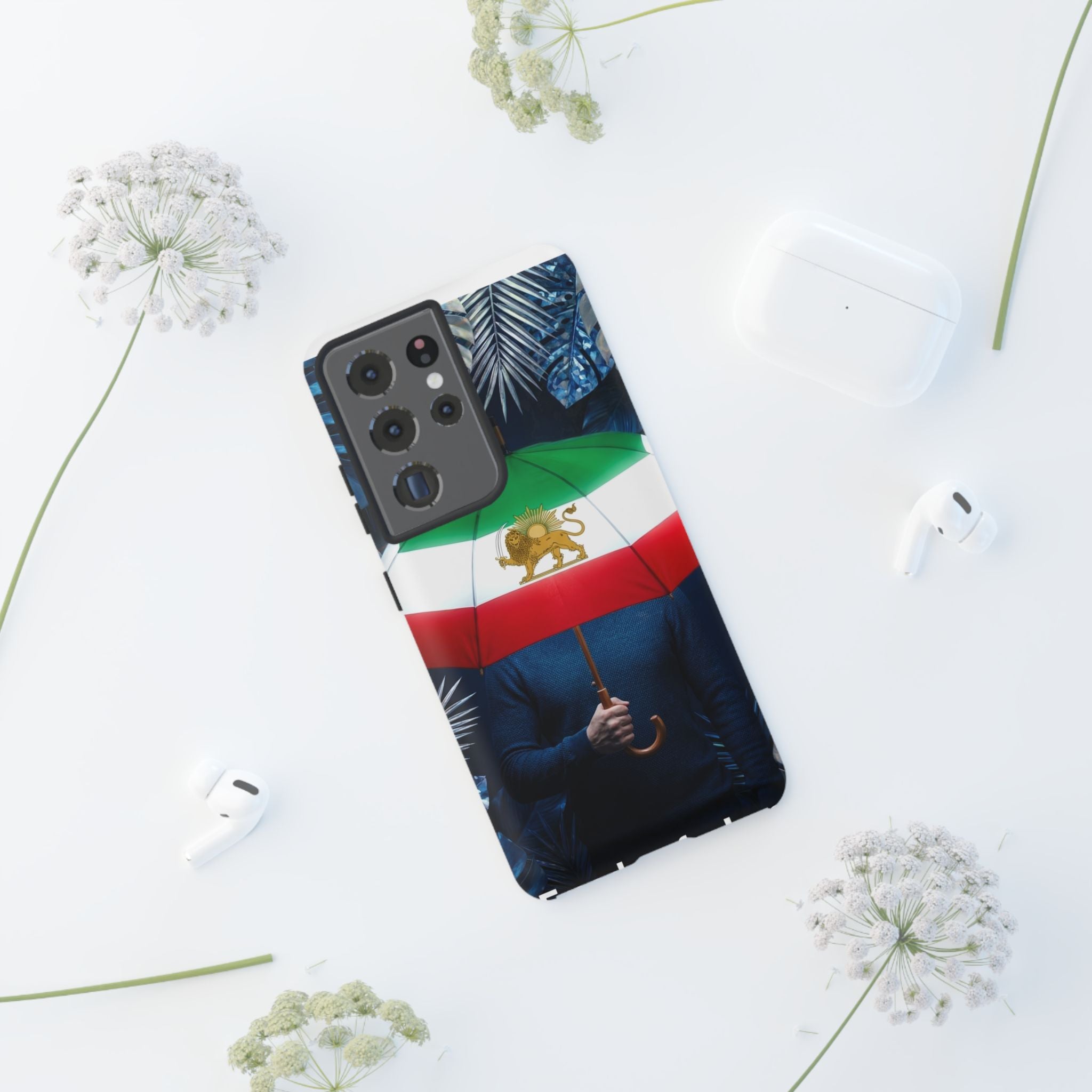Iran Flag umbrella design phone Case