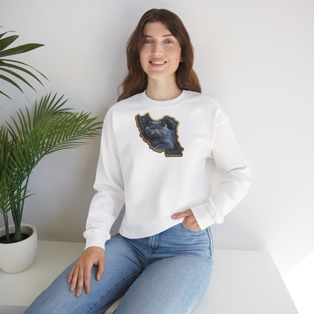 Persian cat & Persian Map Graphic Design Unisex Sweatshirt — Premium quality