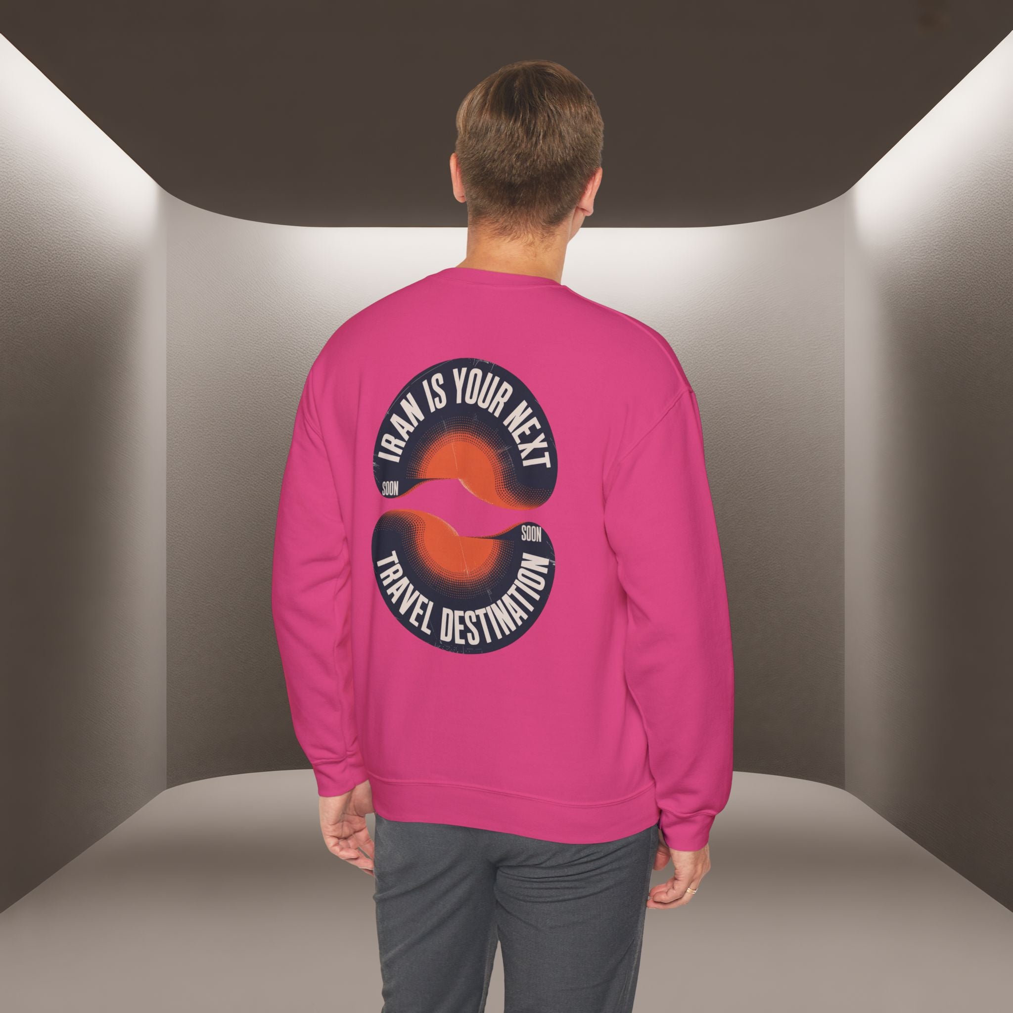 "Iran is your Next Travel Destination" Soon Sweatshirt " Javid Shah Design