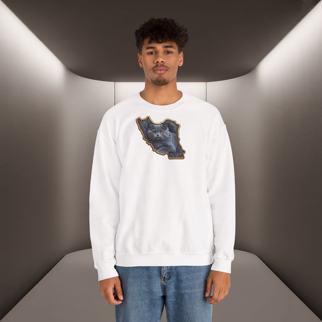 Persian cat & Persian Map Graphic Design Unisex Sweatshirt — Premium quality