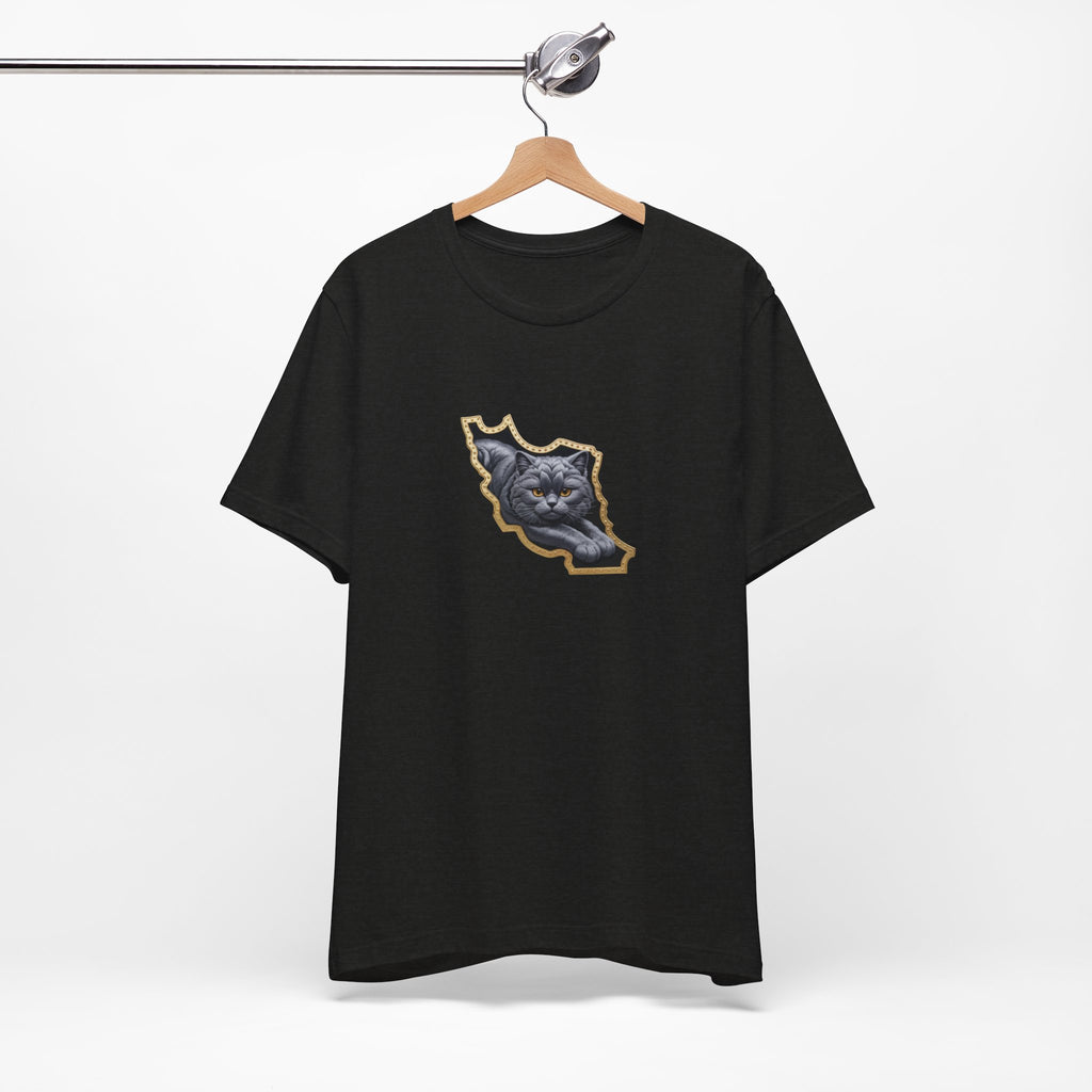 Persian Cat in a Persian Map Graphic design- unisex T-shirt- Premium quality