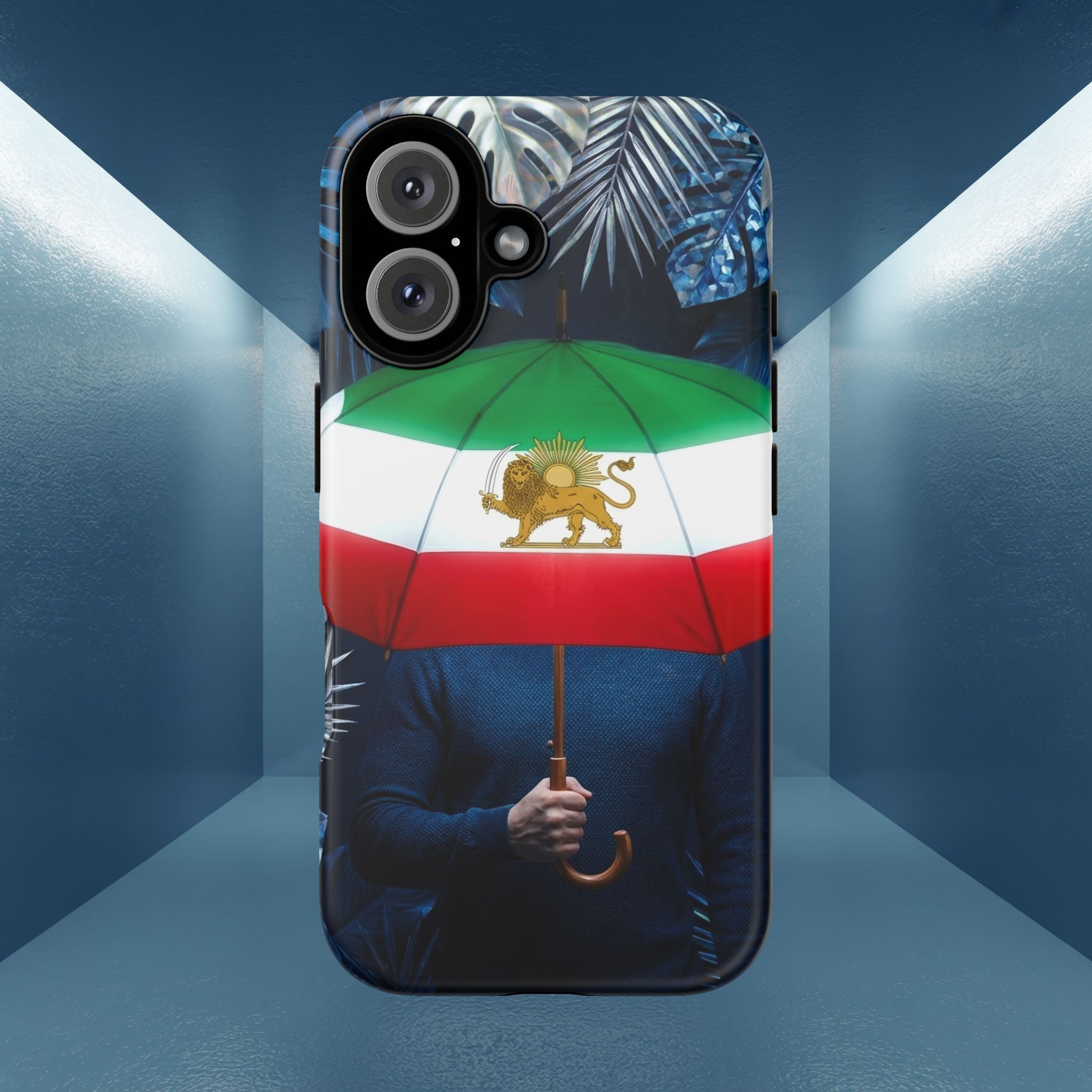 Iran Flag umbrella design phone Case