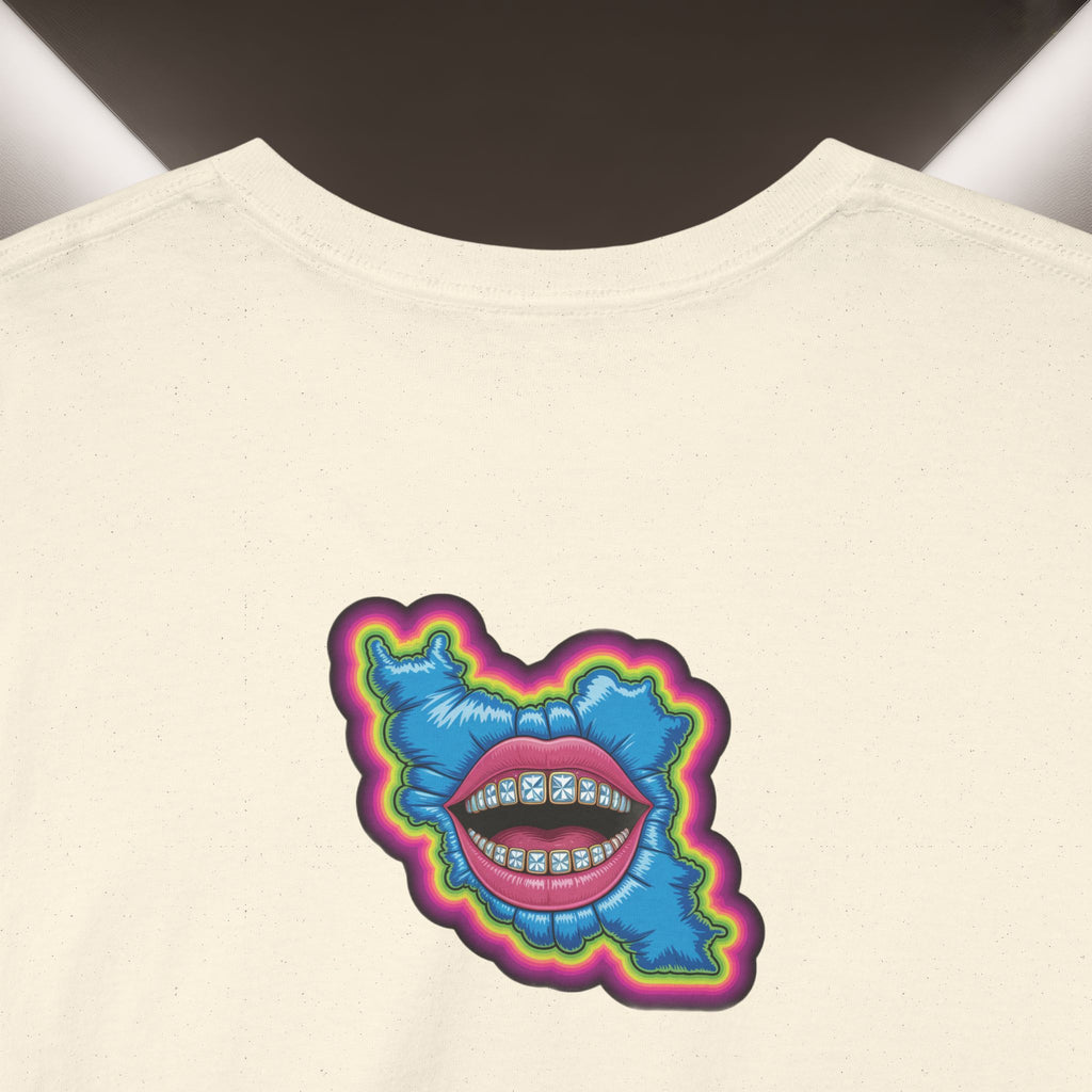 Neon Skull in Iran's map shape T-Shirt — Premium Quality