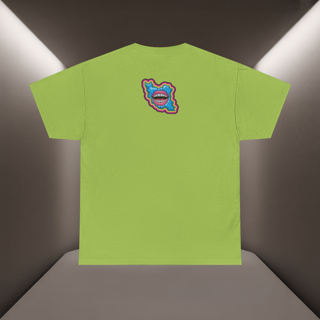 Neon Skull in Iran's map shape T-Shirt — Premium Quality